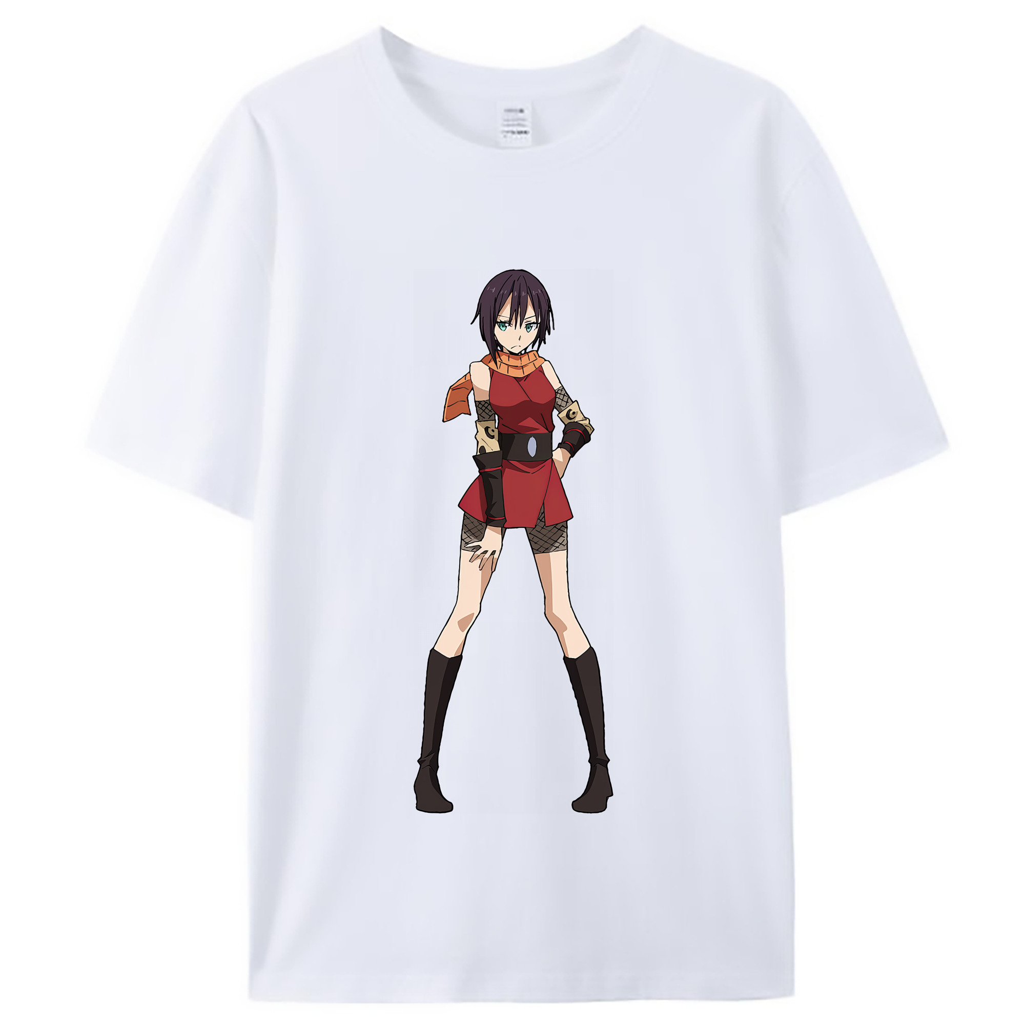 （画像用） 転スラ Regarding Reincarnated to Slime レディースカジュアルプリントTシャツ（綿100％）