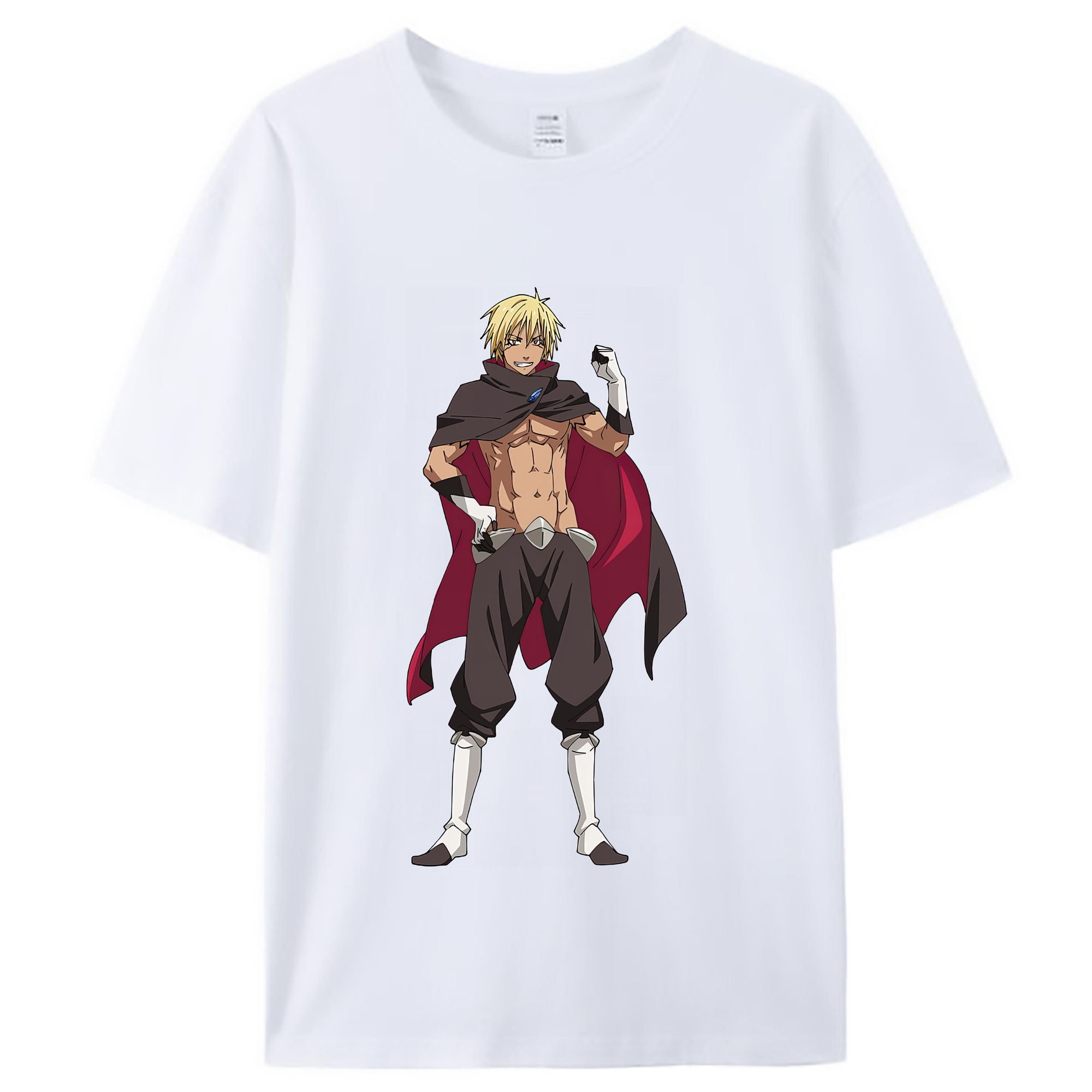 （画像用） 転スラ Regarding Reincarnated to Slime レディースカジュアルプリントTシャツ（綿100％）