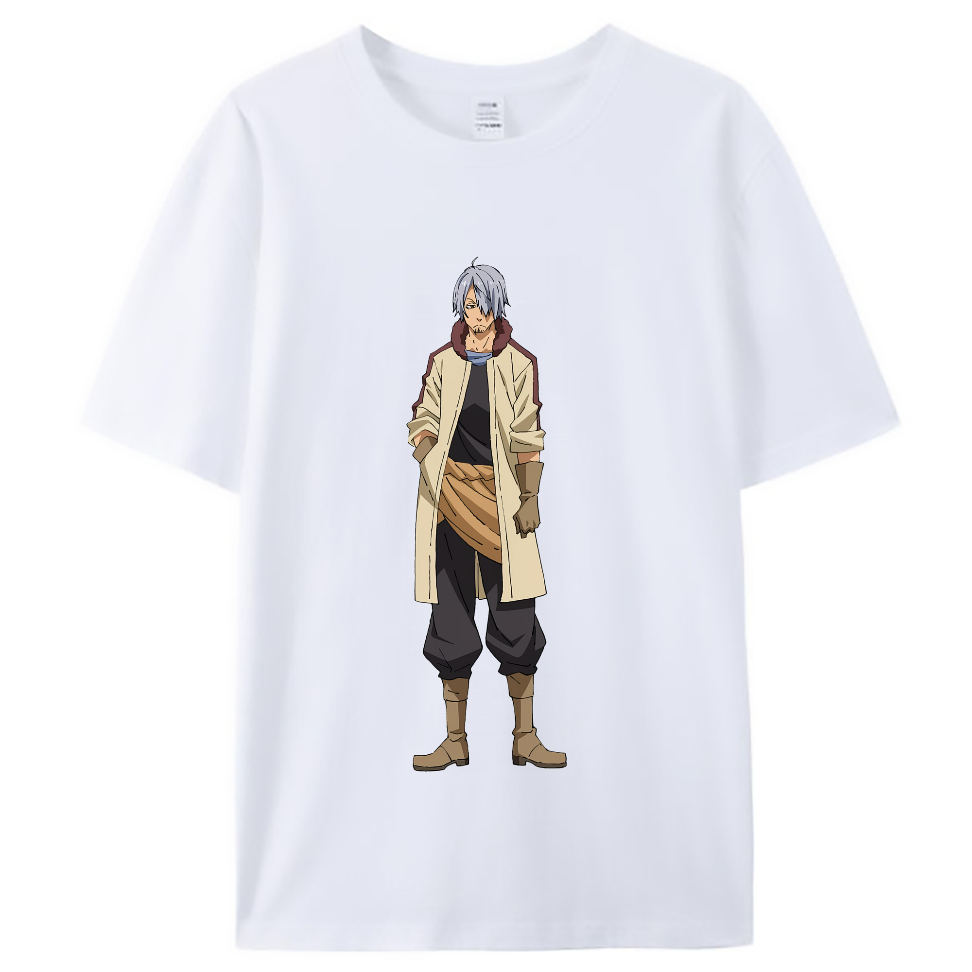 （画像用） 転スラ Regarding Reincarnated to Slime レディースカジュアルプリントTシャツ（綿100％）
