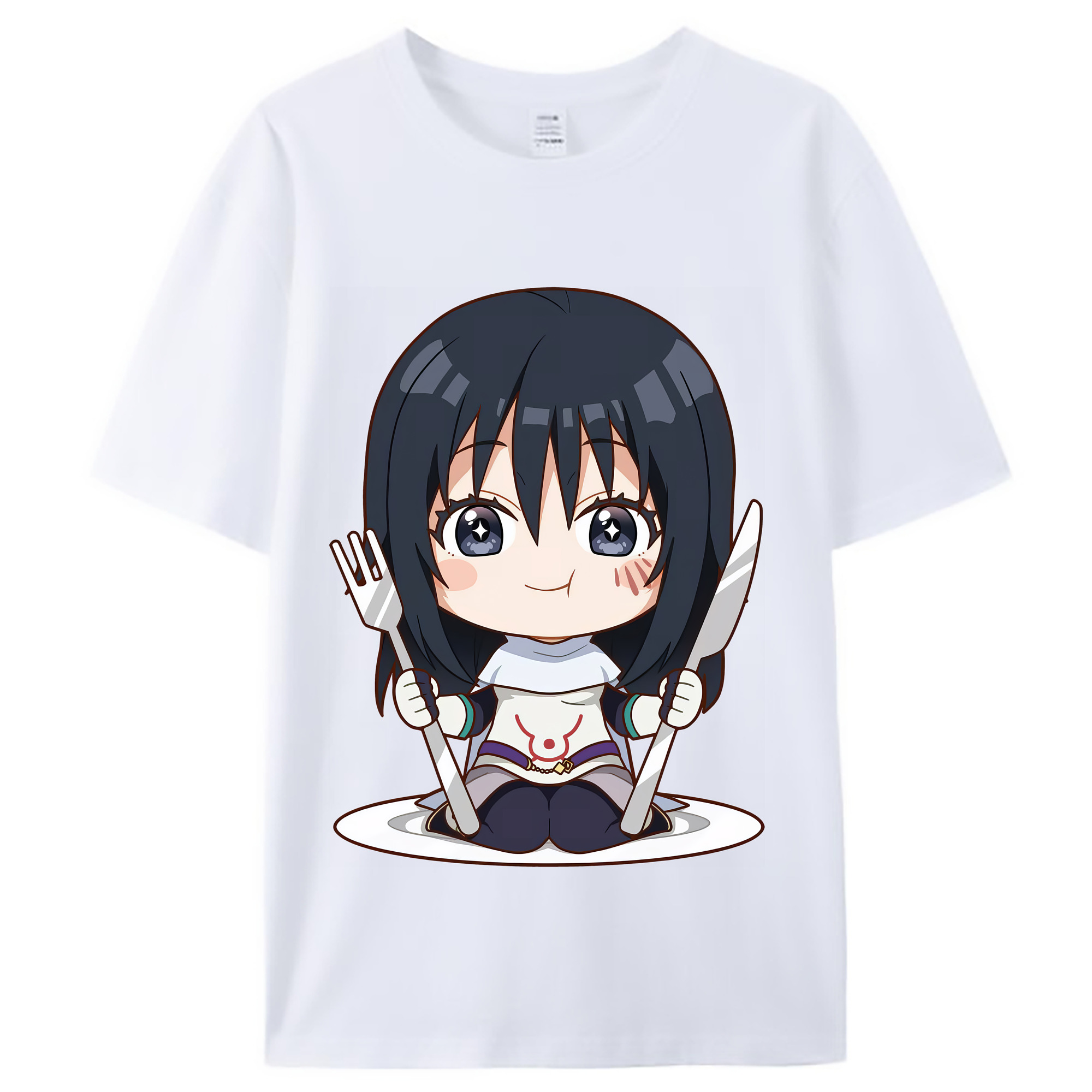 （画像用） 転スラ Regarding Reincarnated to Slime レディースカジュアルプリントTシャツ（綿100％）