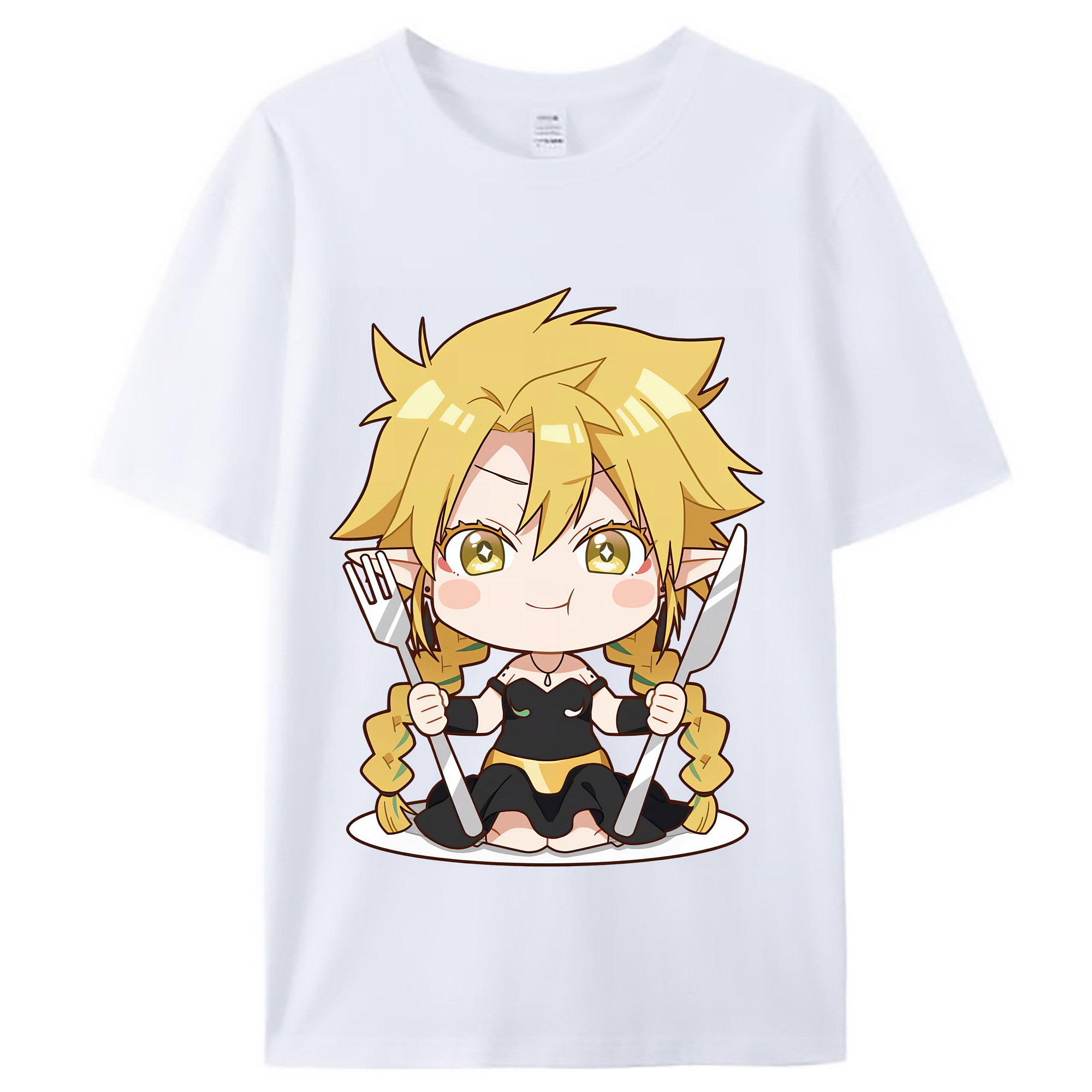 （画像用） 転スラ Regarding Reincarnated to Slime レディースカジュアルプリントTシャツ（綿100％）