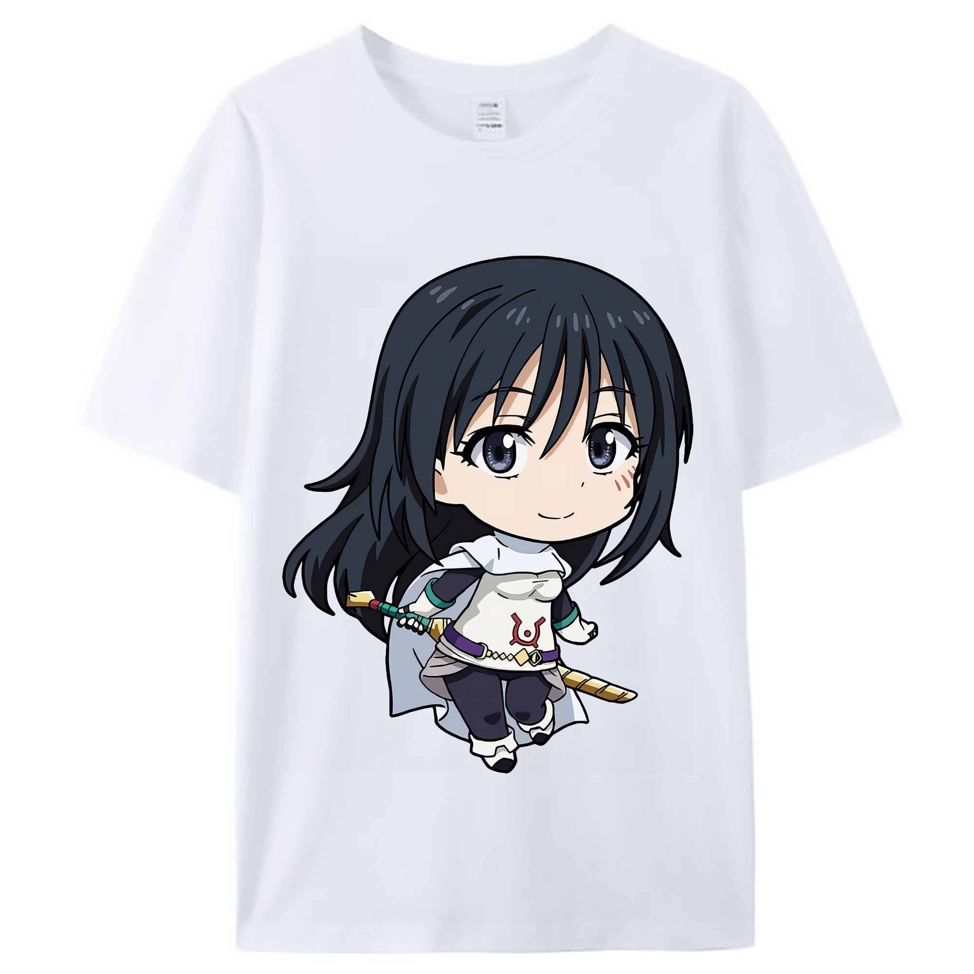 （画像用） 転スラ Regarding Reincarnated to Slime レディースカジュアルプリントTシャツ（綿100％）