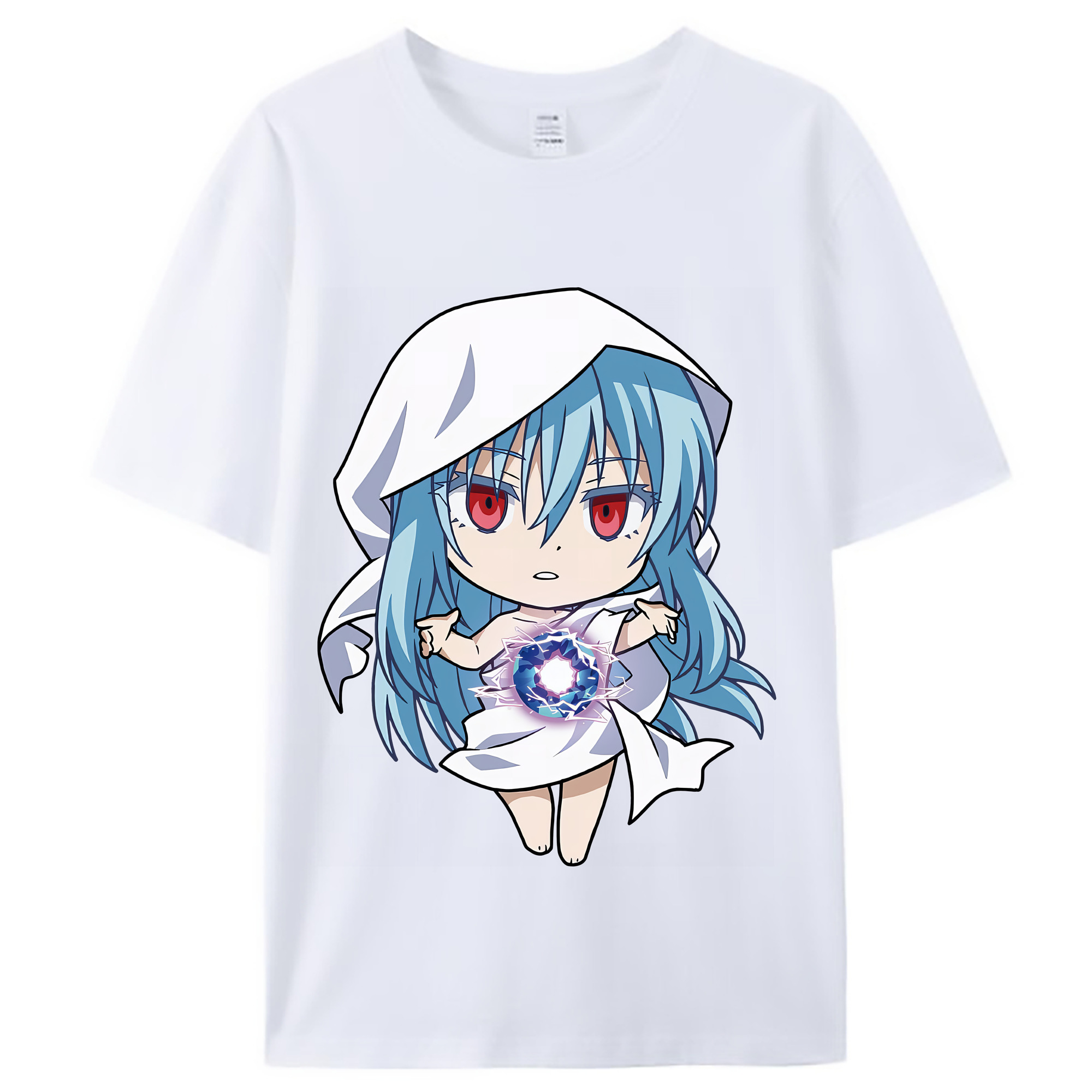 （画像用） 転スラ Regarding Reincarnated to Slime レディースカジュアルプリントTシャツ（綿100％）