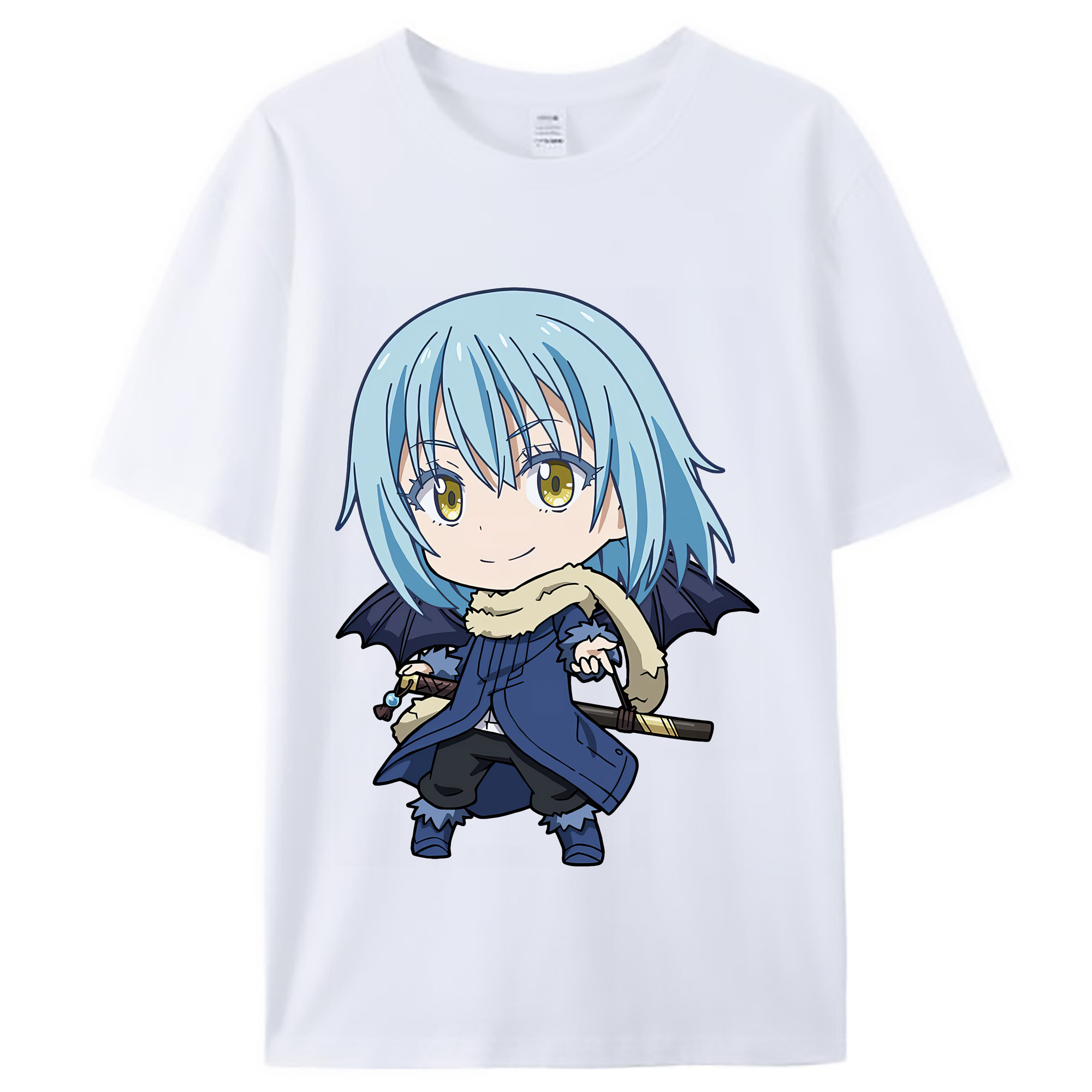 （画像用） 転スラ Regarding Reincarnated to Slime レディースカジュアルプリントTシャツ（綿100％）