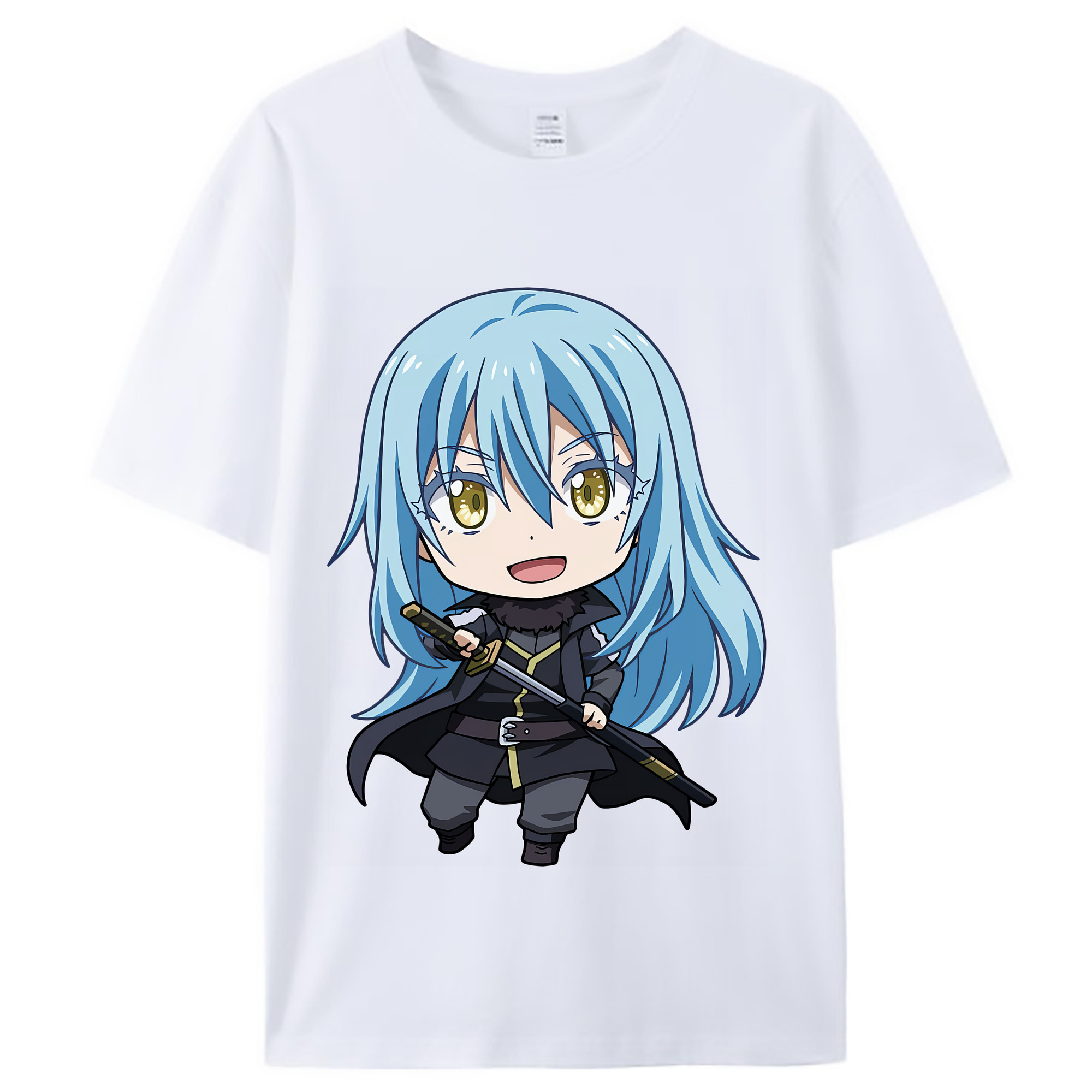 （画像用） 転スラ Regarding Reincarnated to Slime レディースカジュアルプリントTシャツ（綿100％）