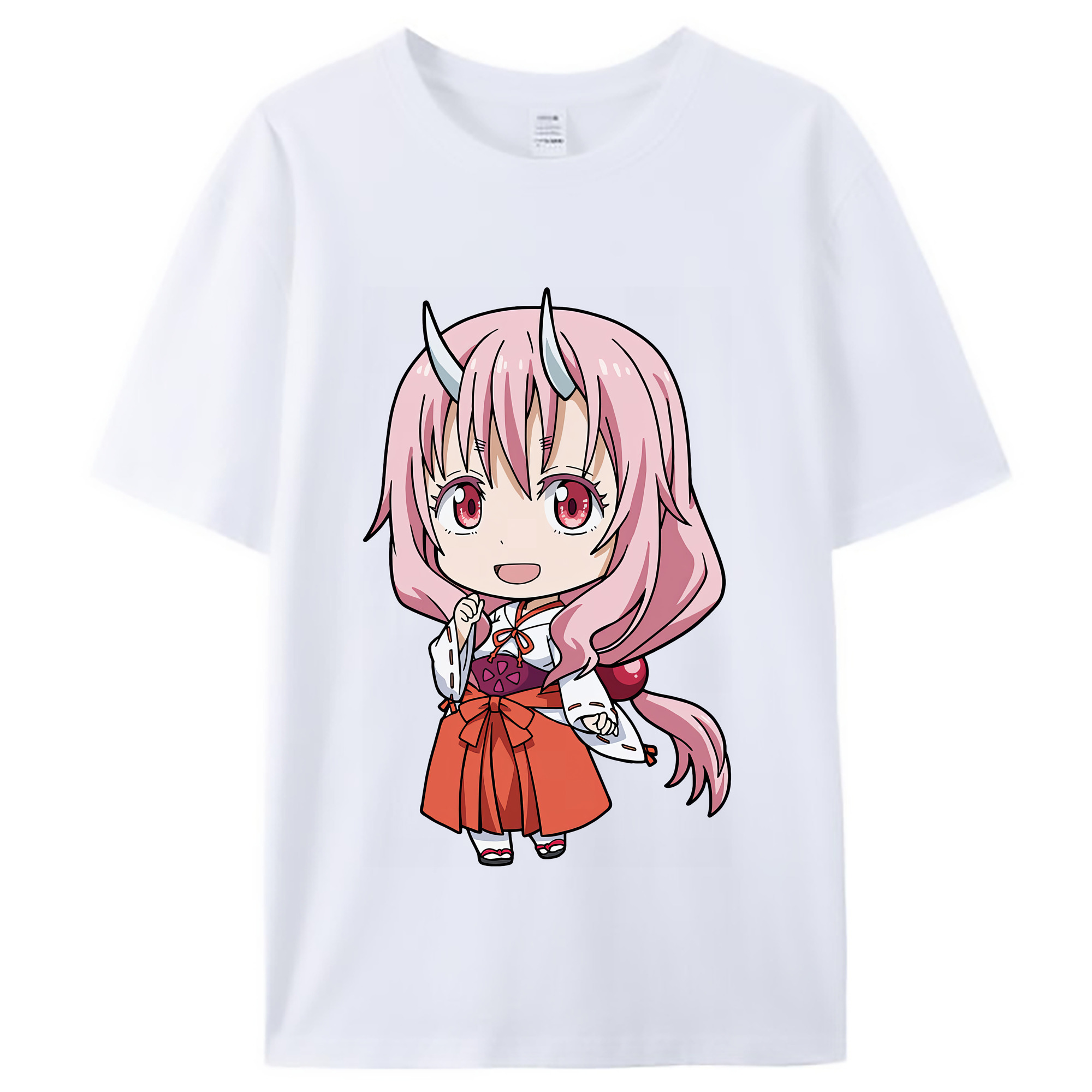 （画像用） 転スラ Regarding Reincarnated to Slime レディースカジュアルプリントTシャツ（綿100％）