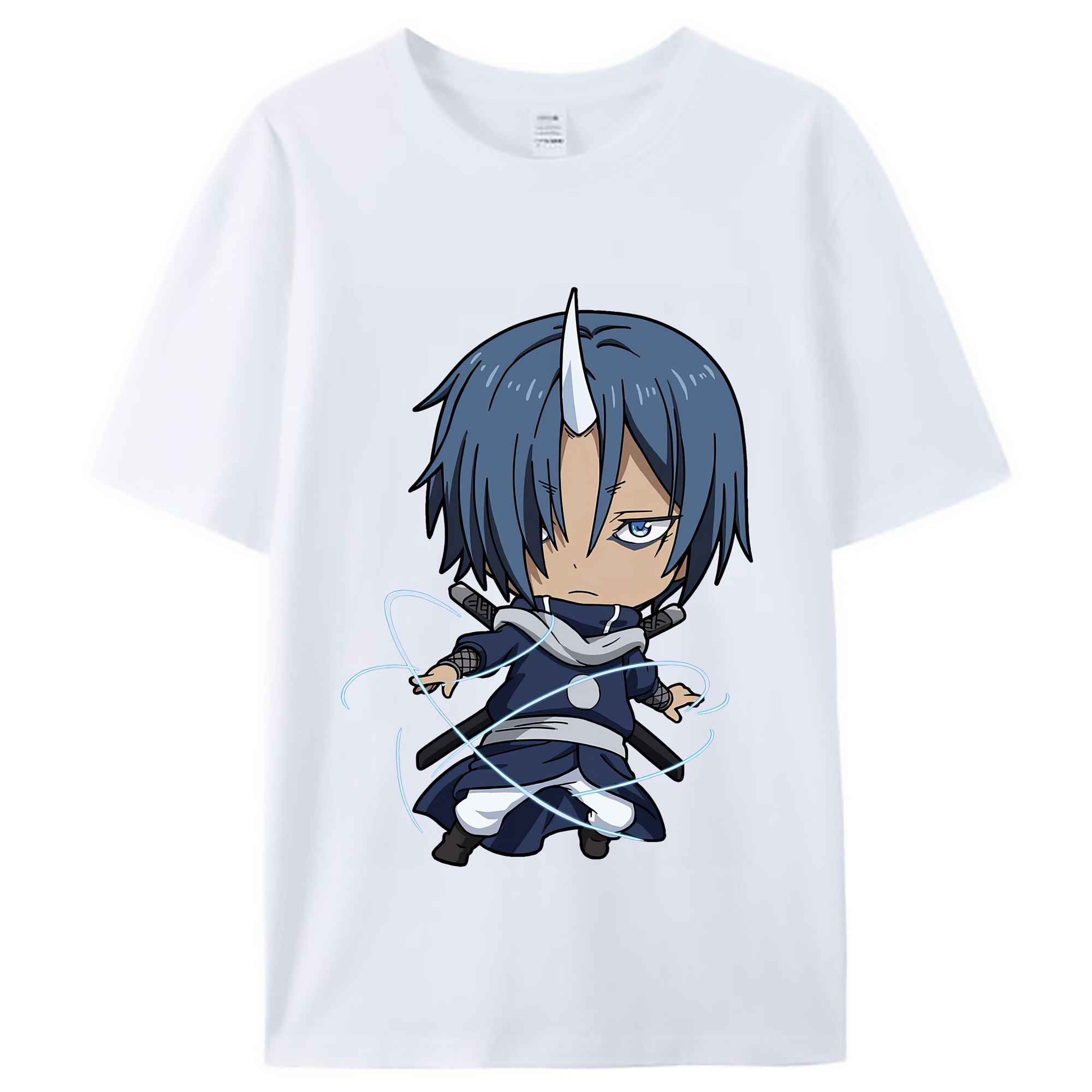 （画像用） 転スラ Regarding Reincarnated to Slime レディースカジュアルプリントTシャツ（綿100％）