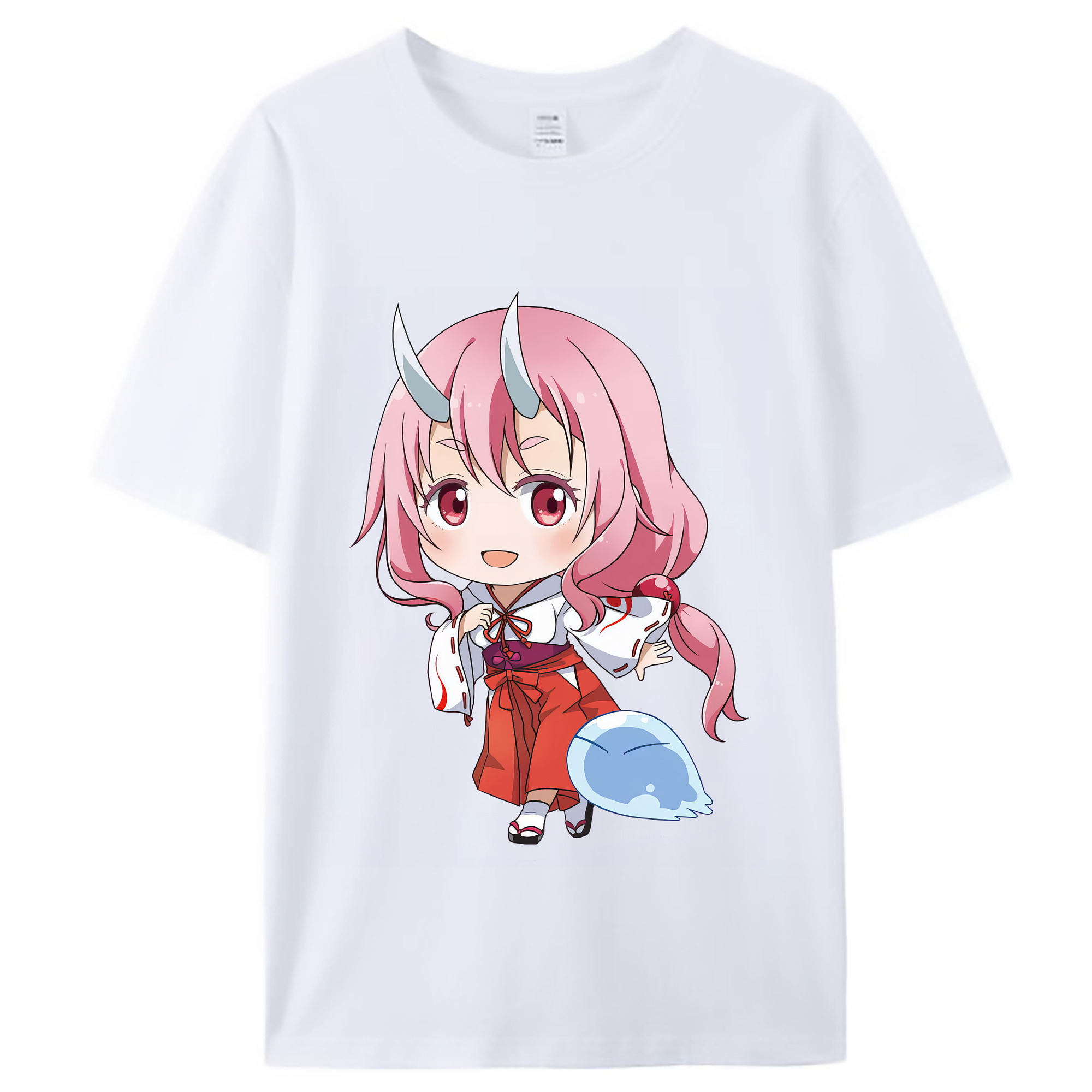 （画像用） 転スラ Regarding Reincarnated to Slime レディースカジュアルプリントTシャツ（綿100％）