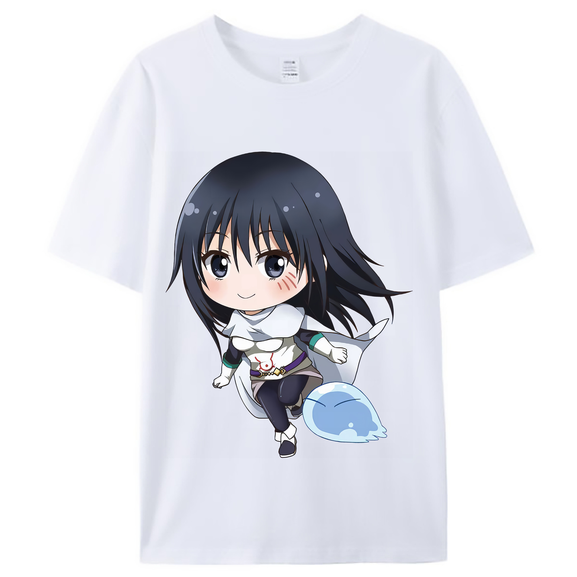 （画像用） 転スラ Regarding Reincarnated to Slime レディースカジュアルプリントTシャツ（綿100％）