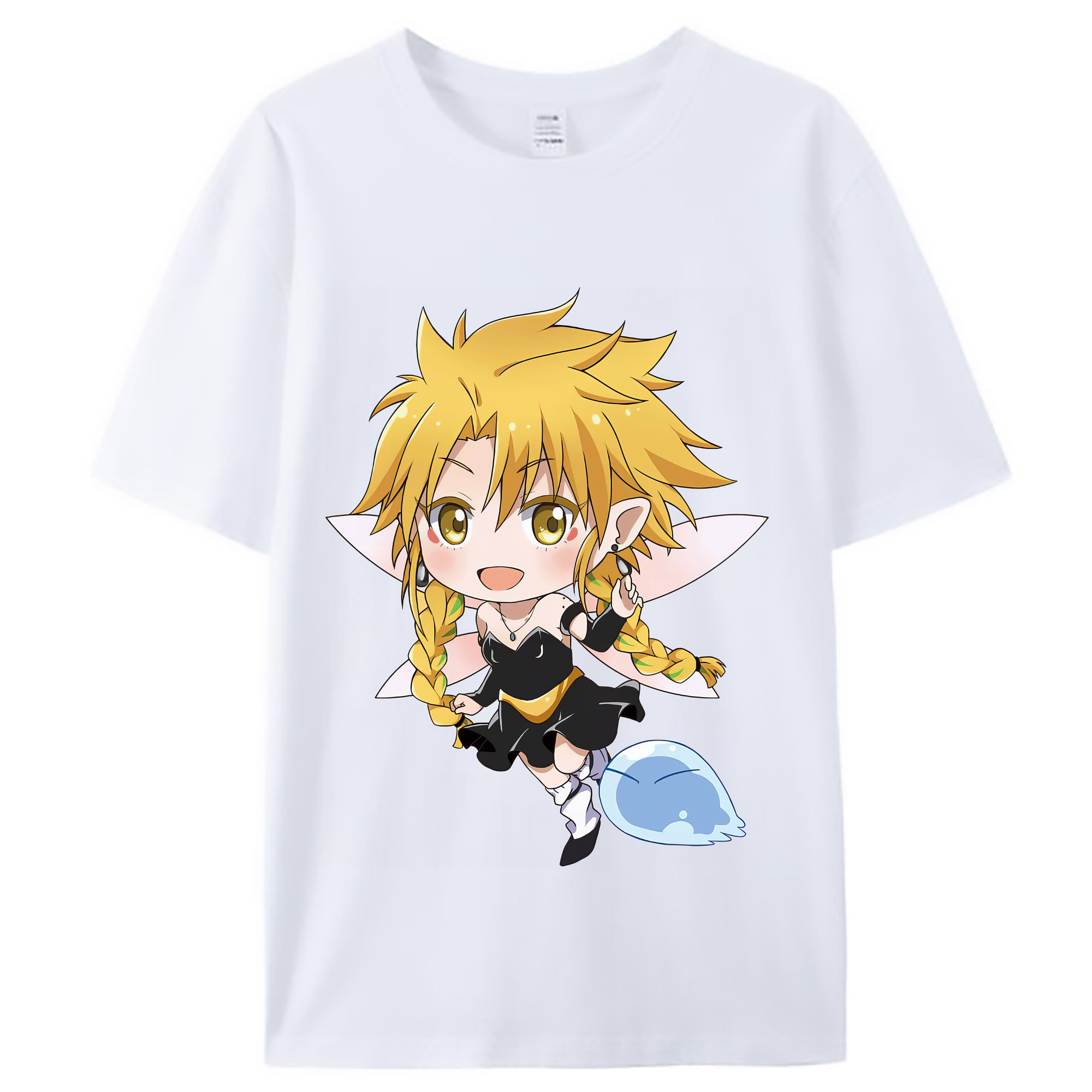 （画像用） 転スラ Regarding Reincarnated to Slime レディースカジュアルプリントTシャツ（綿100％）