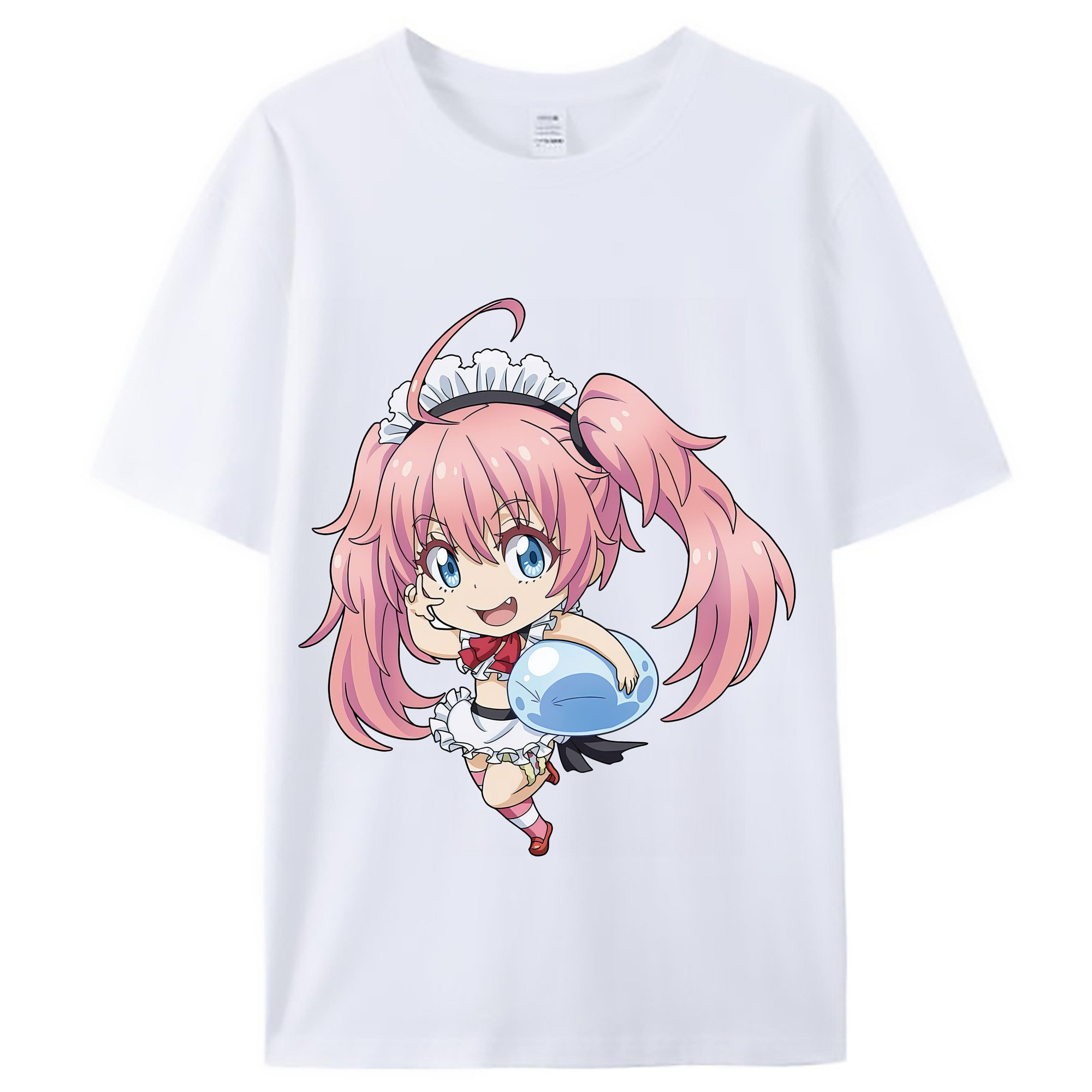（画像用） 転スラ Regarding Reincarnated to Slime レディースカジュアルプリントTシャツ（綿100％）
