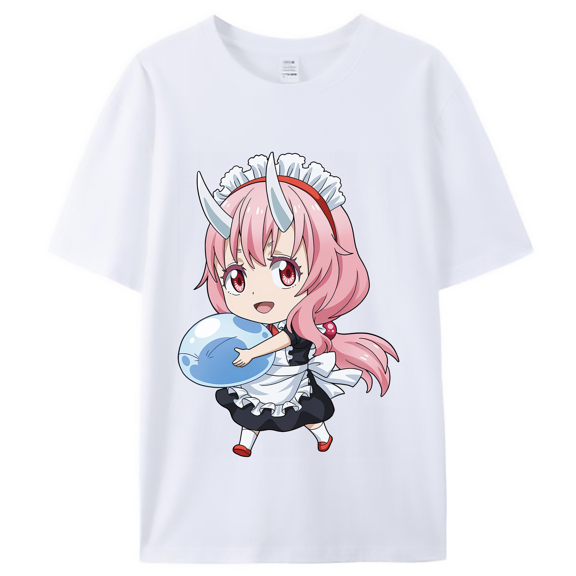 （画像用） 転スラ Regarding Reincarnated to Slime レディースカジュアルプリントTシャツ（綿100％）