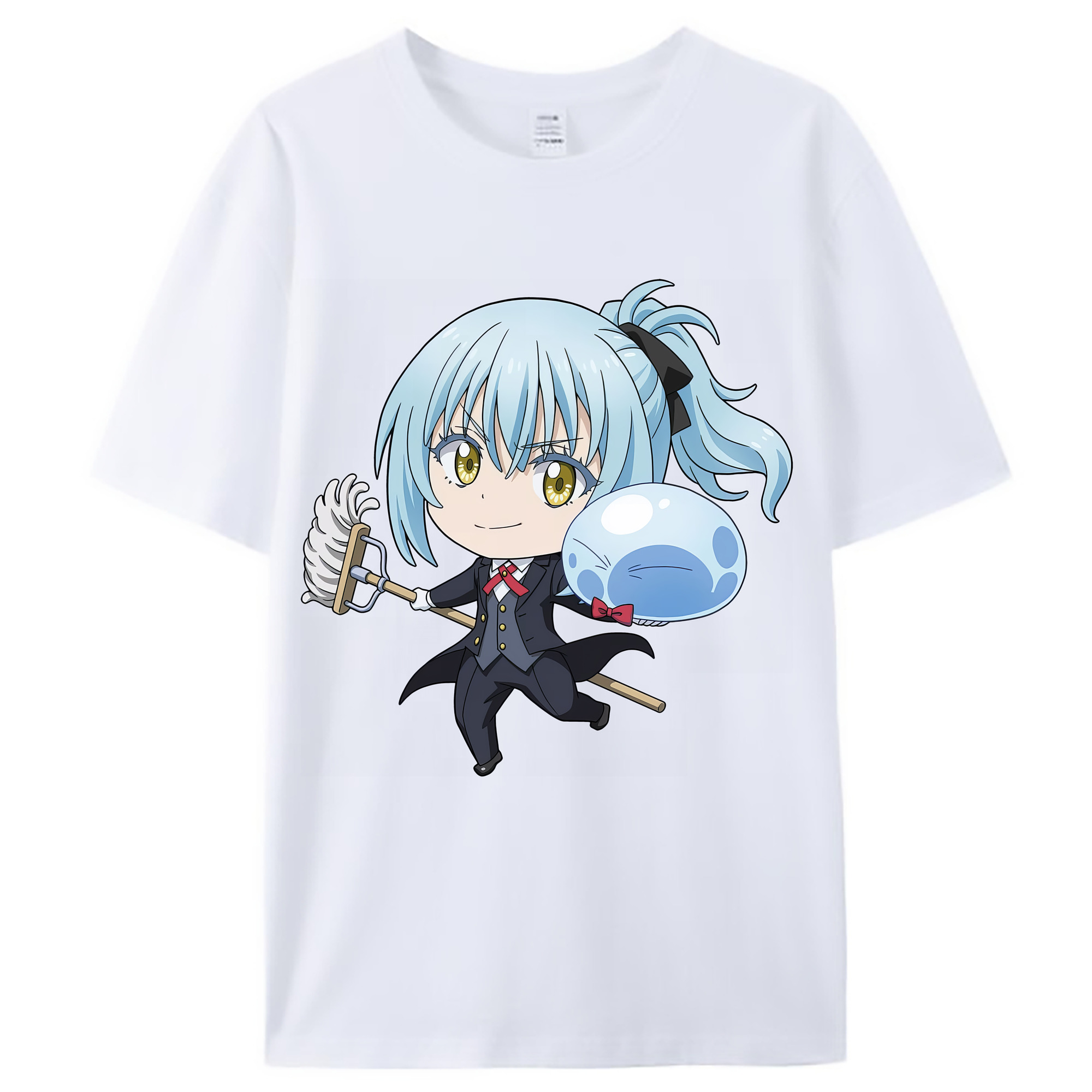 （画像用） 転スラ Regarding Reincarnated to Slime レディースカジュアルプリントTシャツ（綿100％）