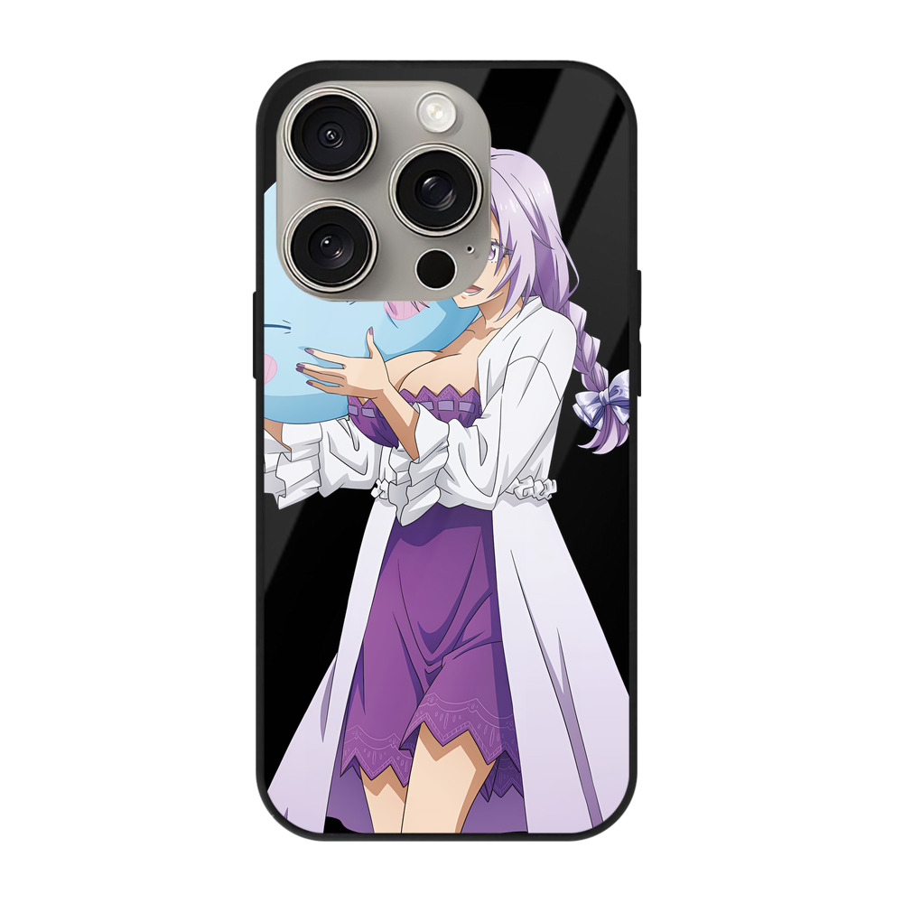 （画像用） 転スラ Regarding Reincarnated to Slime 【iPhone15Pro対応】スマホケース 耐衝撃＆黄変防止 背面ガラス