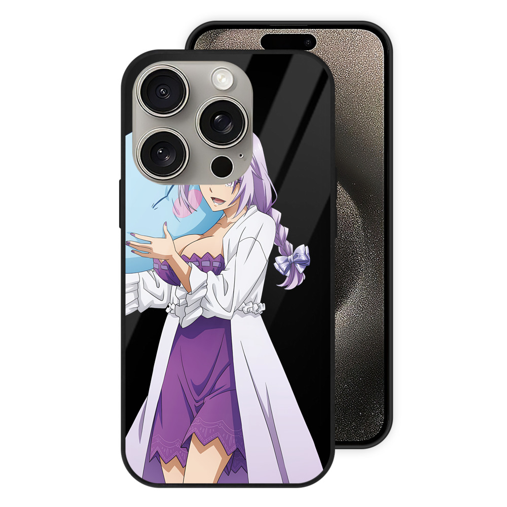（画像用） 転スラ Regarding Reincarnated to Slime 【iPhone15Pro対応】スマホケース 耐衝撃＆黄変防止 背面ガラス