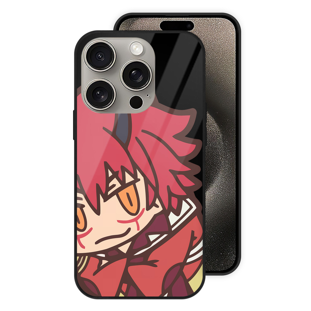 （画像用） 転スラ Regarding Reincarnated to Slime 【iPhone15Pro対応】スマホケース 耐衝撃＆黄変防止 背面ガラス