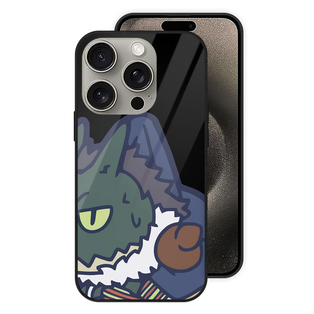 （画像用） 転スラ Regarding Reincarnated to Slime 【iPhone15Pro対応】スマホケース 耐衝撃＆黄変防止 背面ガラス