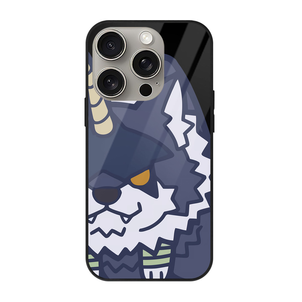 （画像用） 転スラ Regarding Reincarnated to Slime 【iPhone15Pro対応】スマホケース 耐衝撃＆黄変防止 背面ガラス