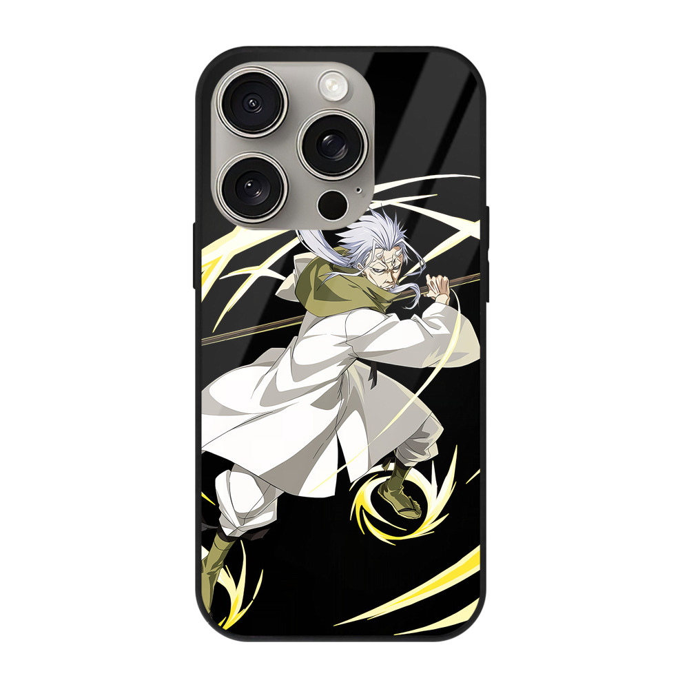 （画像用） 転スラ Regarding Reincarnated to Slime 【iPhone15Pro対応】スマホケース 耐衝撃＆黄変防止 背面ガラス