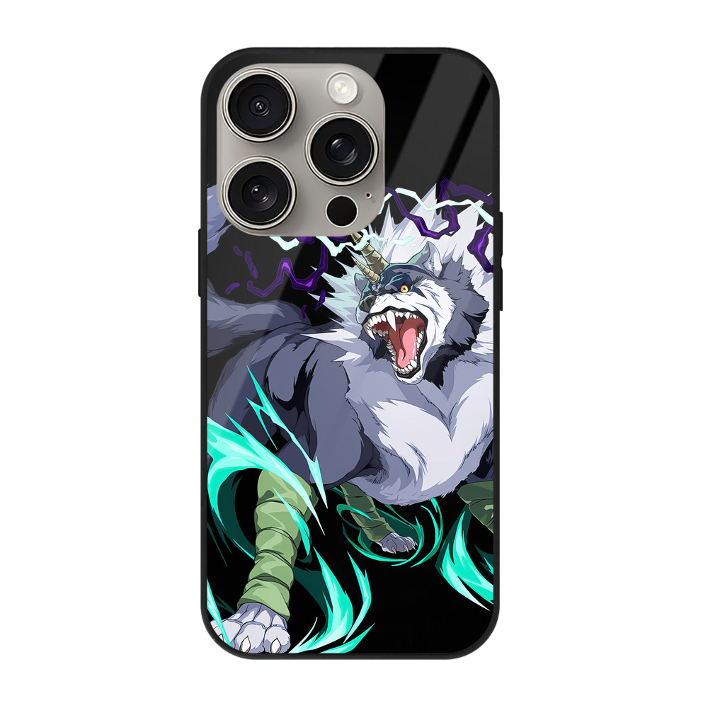 （画像用） 転スラ Regarding Reincarnated to Slime 【iPhone15Pro対応】スマホケース 耐衝撃＆黄変防止 背面ガラス
