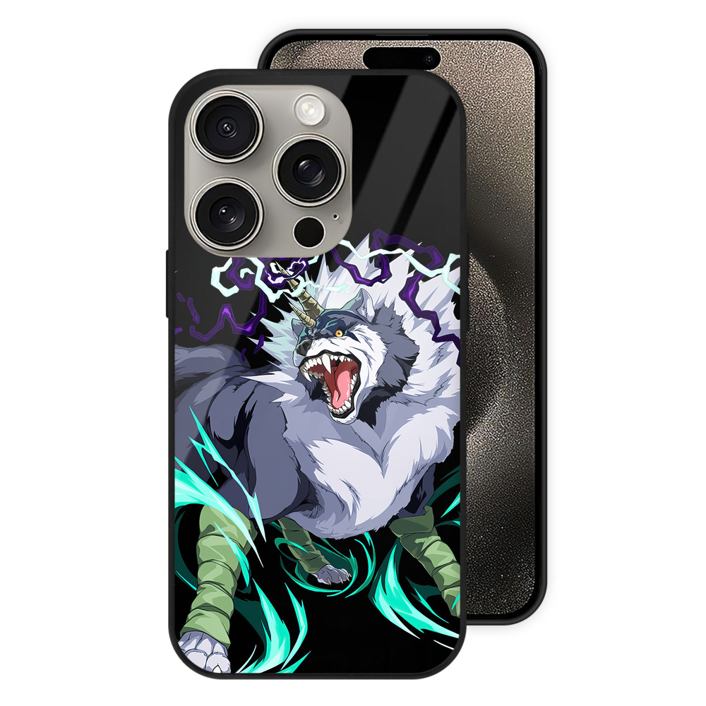 （画像用） 転スラ Regarding Reincarnated to Slime 【iPhone15Pro対応】スマホケース 耐衝撃＆黄変防止 背面ガラス
