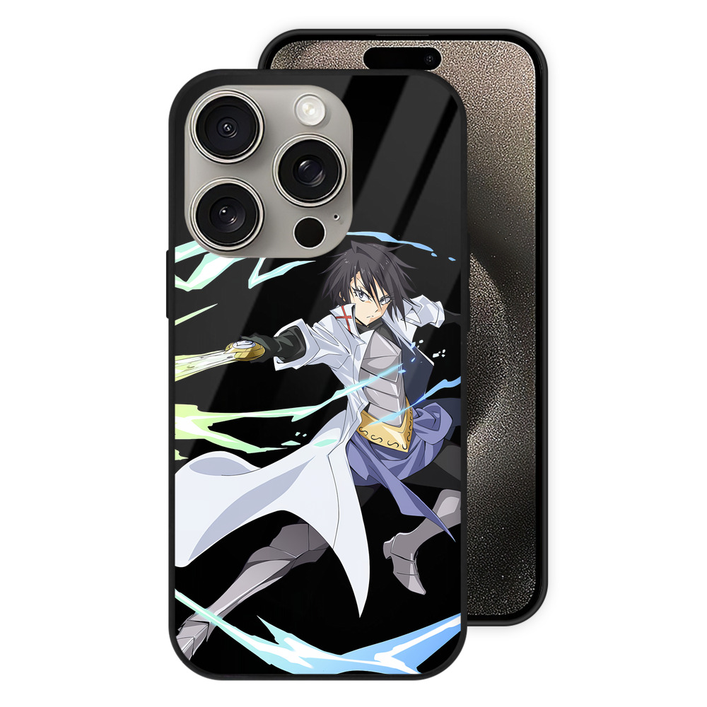 （画像用） 転スラ Regarding Reincarnated to Slime 【iPhone15Pro対応】スマホケース 耐衝撃＆黄変防止 背面ガラス