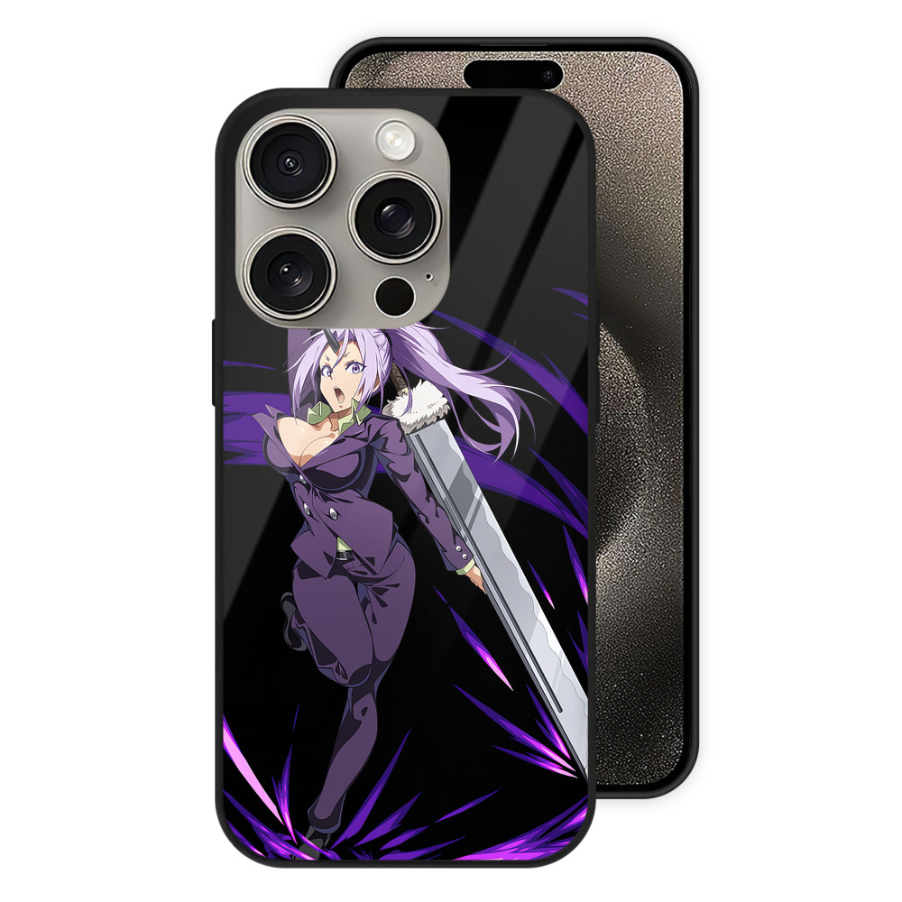 （画像用） 転スラ Regarding Reincarnated to Slime 【iPhone15Pro対応】スマホケース 耐衝撃＆黄変防止 背面ガラス
