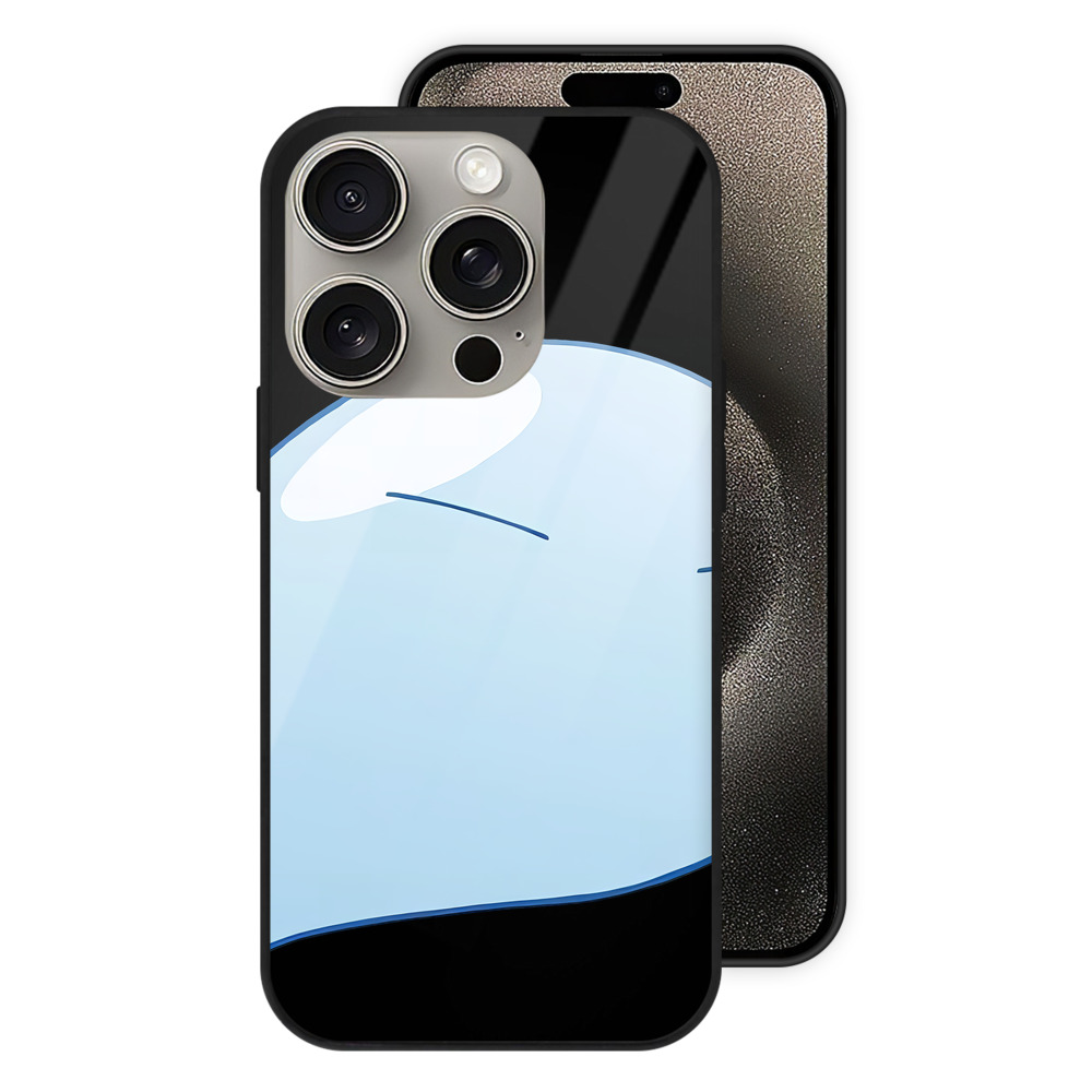 （画像用） 転スラ Regarding Reincarnated to Slime 【iPhone15Pro対応】スマホケース 耐衝撃＆黄変防止 背面ガラス