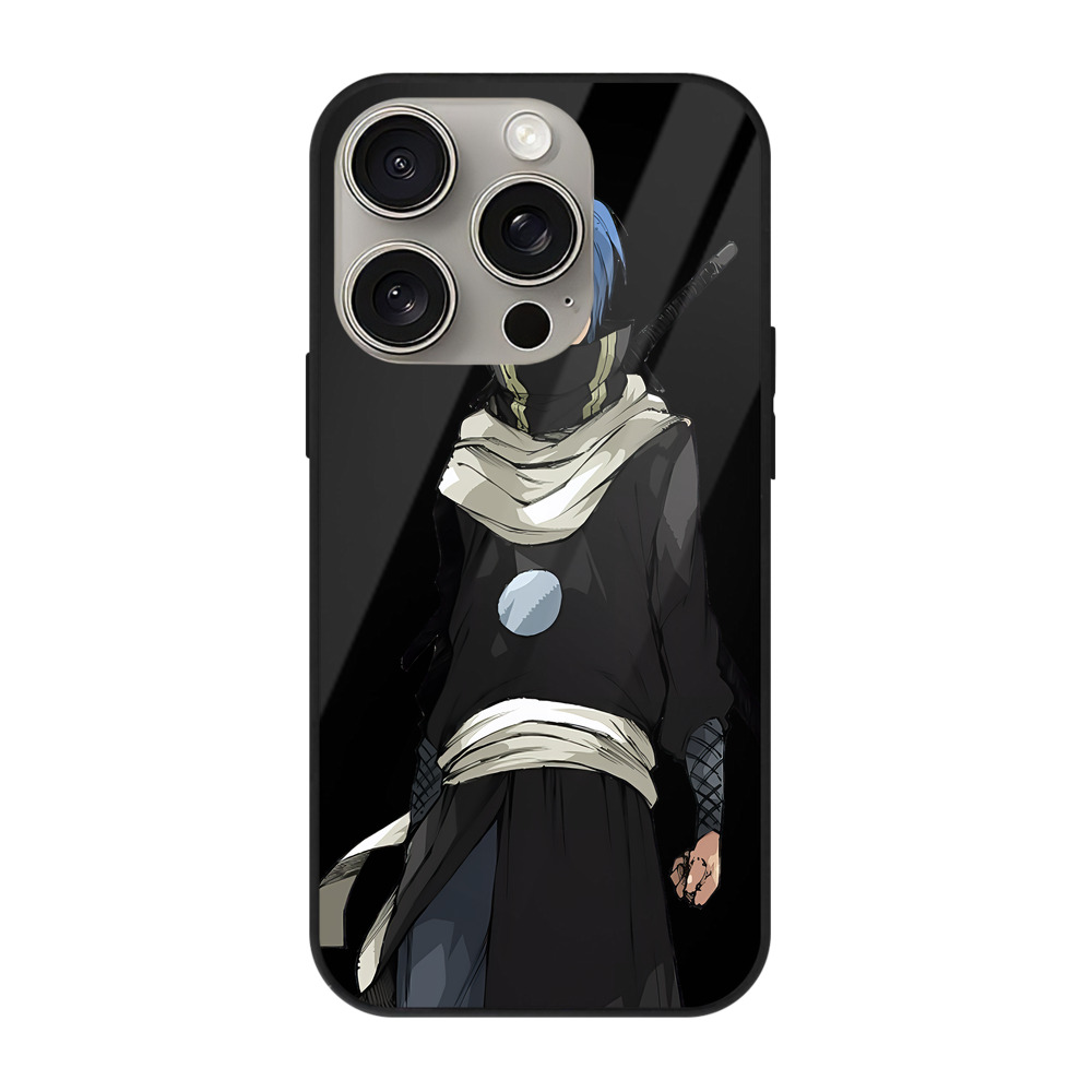 （画像用） 転スラ Regarding Reincarnated to Slime 【iPhone15Pro対応】スマホケース 耐衝撃＆黄変防止 背面ガラス