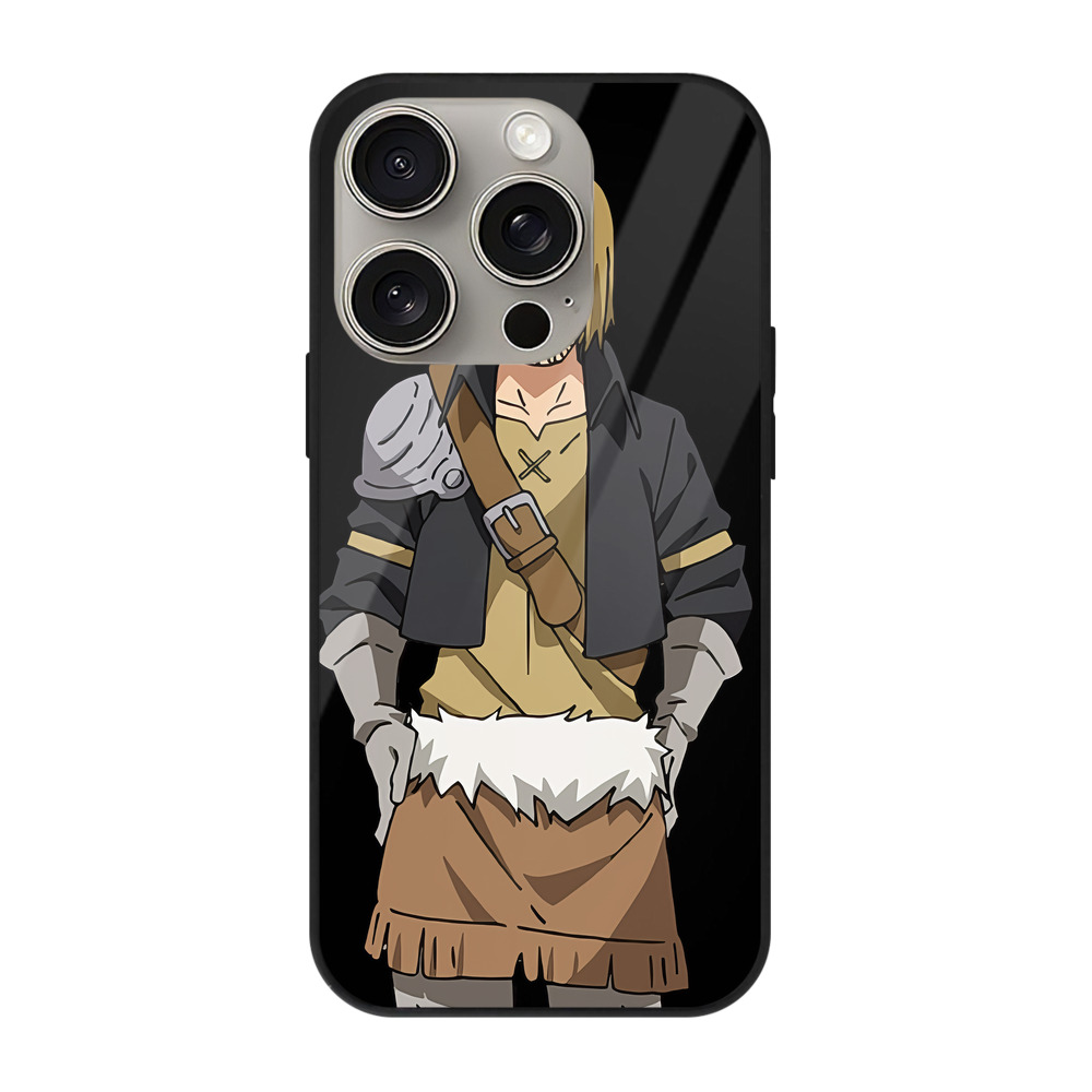（画像用） 転スラ Regarding Reincarnated to Slime 【iPhone15Pro対応】スマホケース 耐衝撃＆黄変防止 背面ガラス