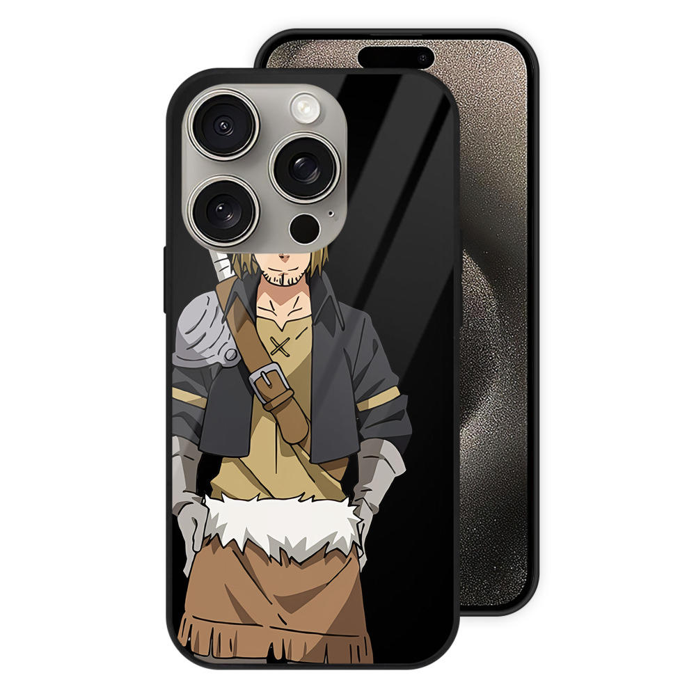 （画像用） 転スラ Regarding Reincarnated to Slime 【iPhone15Pro対応】スマホケース 耐衝撃＆黄変防止 背面ガラス