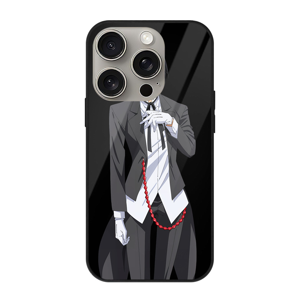 （画像用） 転スラ Regarding Reincarnated to Slime 【iPhone15Pro対応】スマホケース 耐衝撃＆黄変防止 背面ガラス