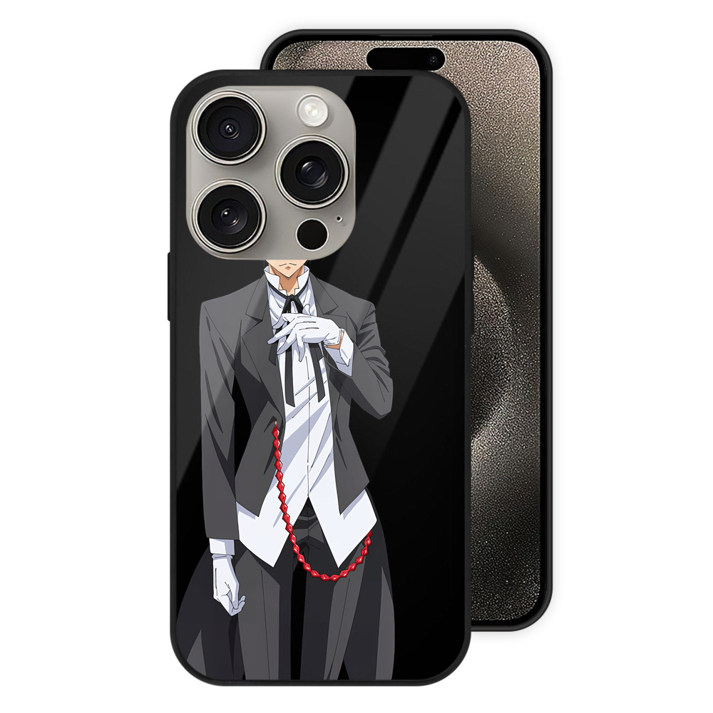（画像用） 転スラ Regarding Reincarnated to Slime 【iPhone15Pro対応】スマホケース 耐衝撃＆黄変防止 背面ガラス