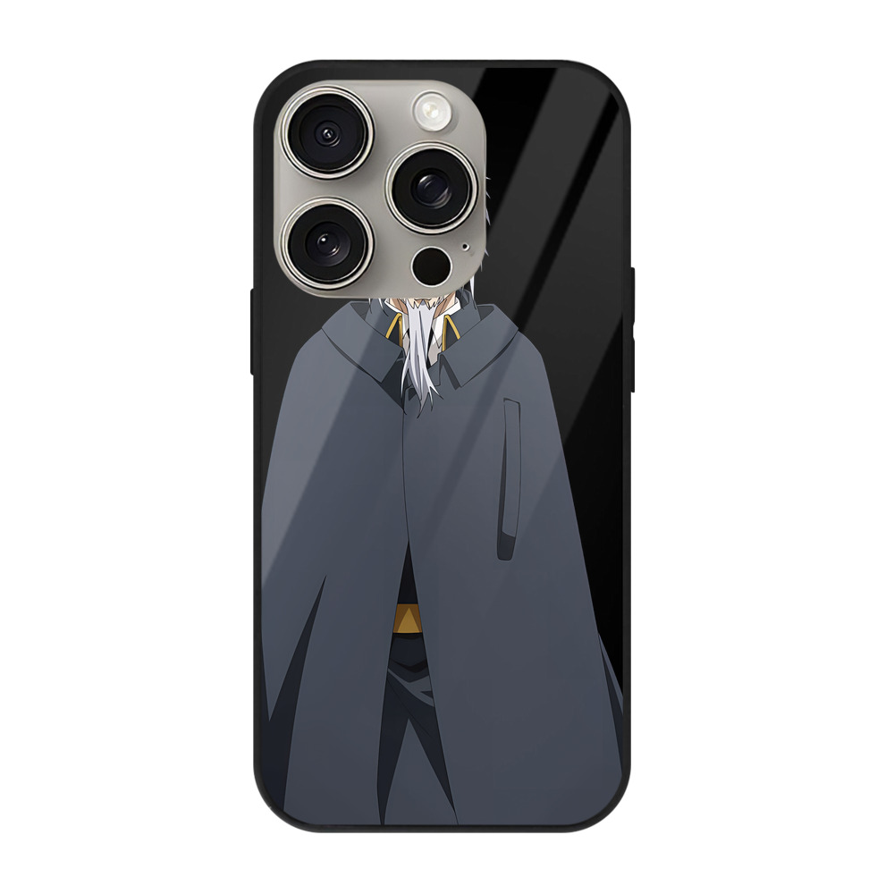 （画像用） 転スラ Regarding Reincarnated to Slime 【iPhone15Pro対応】スマホケース 耐衝撃＆黄変防止 背面ガラス
