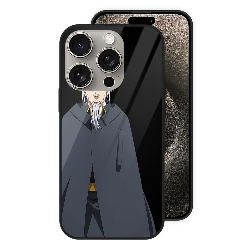 （画像用） 転スラ Regarding Reincarnated to Slime 【iPhone15Pro対応】スマホケース 耐衝撃＆黄変防止 背面ガラス