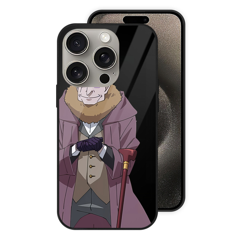 （画像用） 転スラ Regarding Reincarnated to Slime 【iPhone15Pro対応】スマホケース 耐衝撃＆黄変防止 背面ガラス