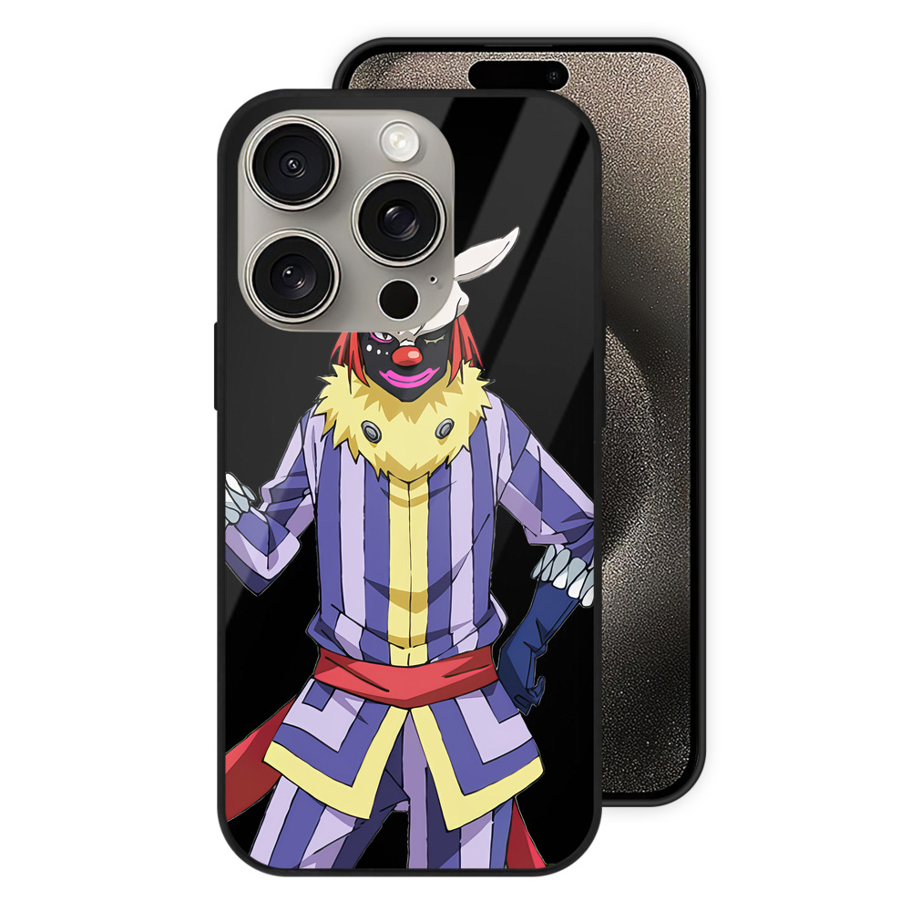 （画像用） 転スラ Regarding Reincarnated to Slime 【iPhone15Pro対応】スマホケース 耐衝撃＆黄変防止 背面ガラス