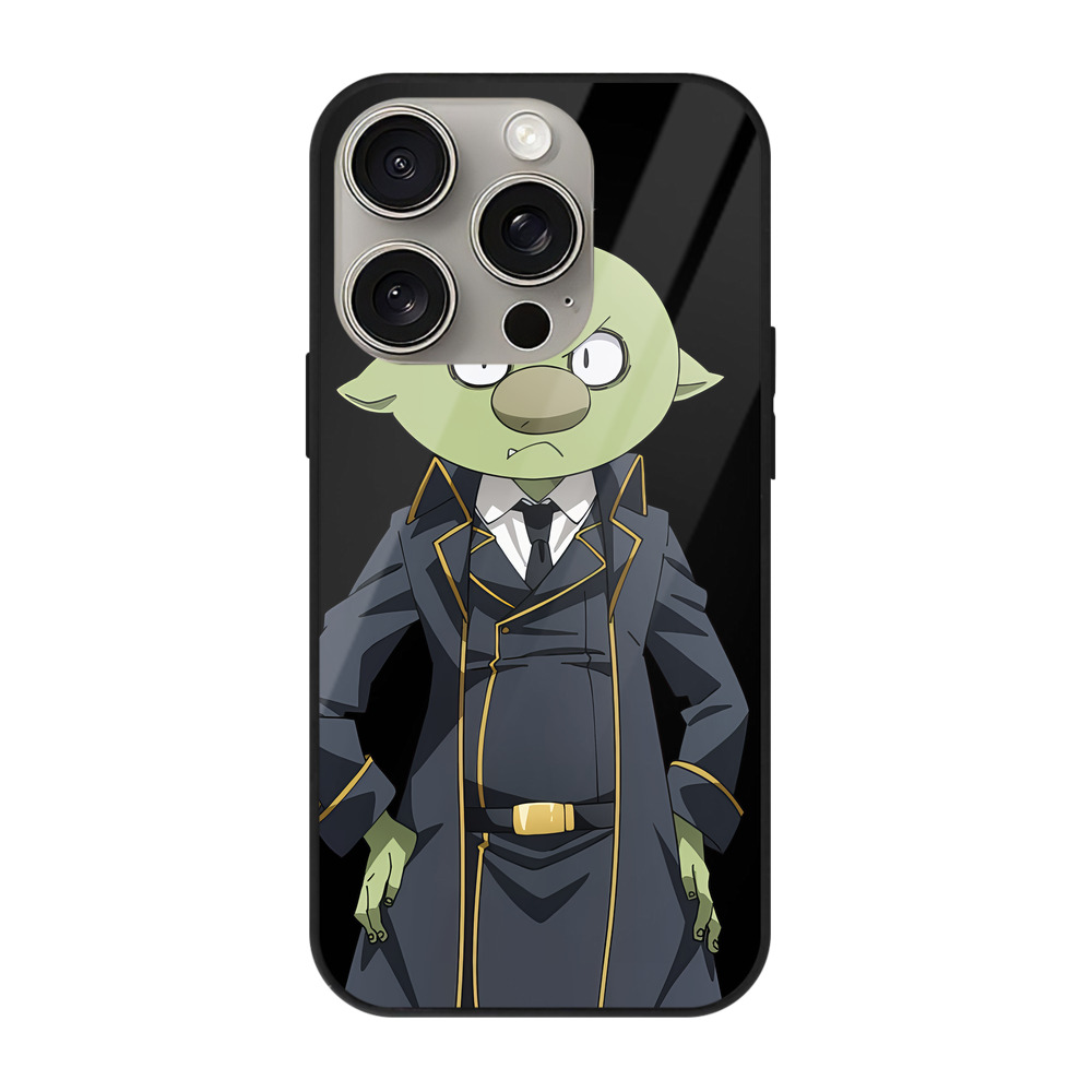 （画像用） 転スラ Regarding Reincarnated to Slime 【iPhone15Pro対応】スマホケース 耐衝撃＆黄変防止 背面ガラス