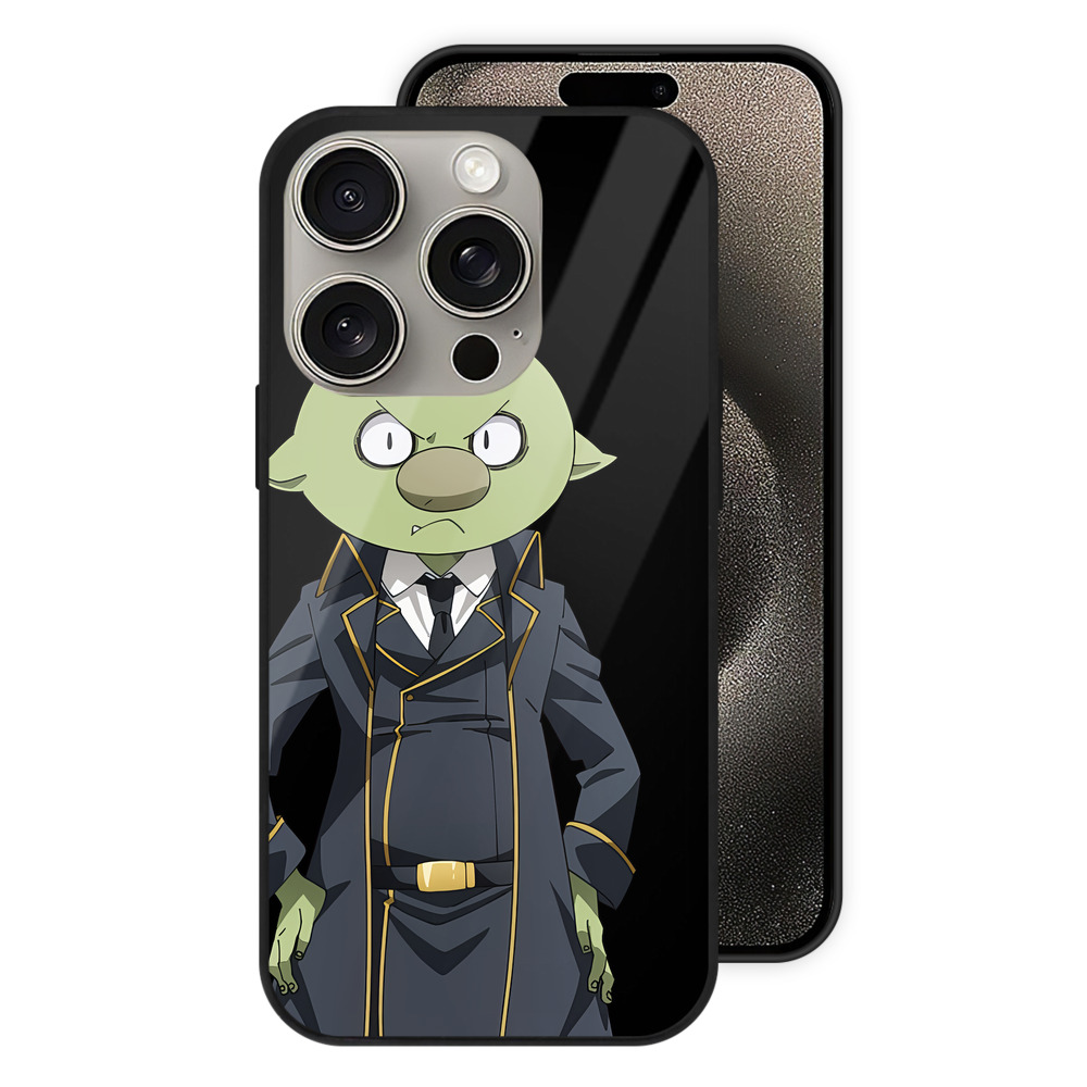（画像用） 転スラ Regarding Reincarnated to Slime 【iPhone15Pro対応】スマホケース 耐衝撃＆黄変防止 背面ガラス