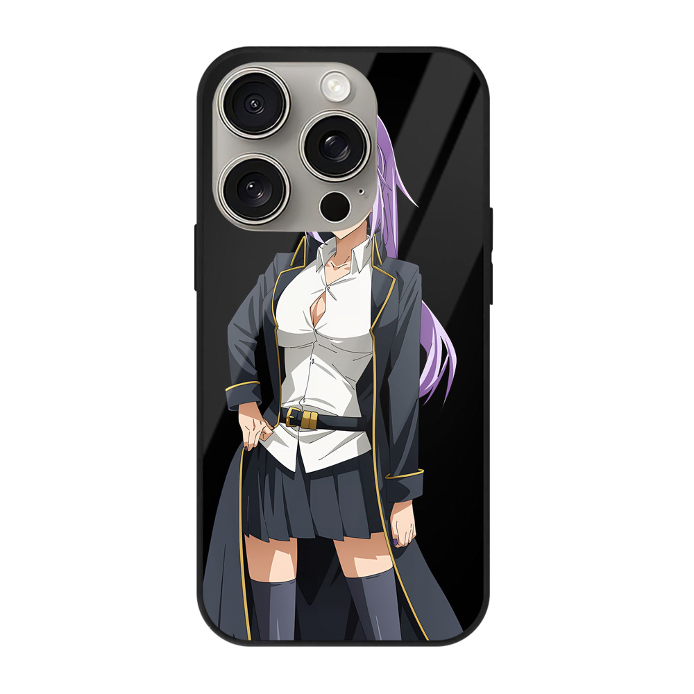 （画像用） 転スラ Regarding Reincarnated to Slime 【iPhone15Pro対応】スマホケース 耐衝撃＆黄変防止 背面ガラス