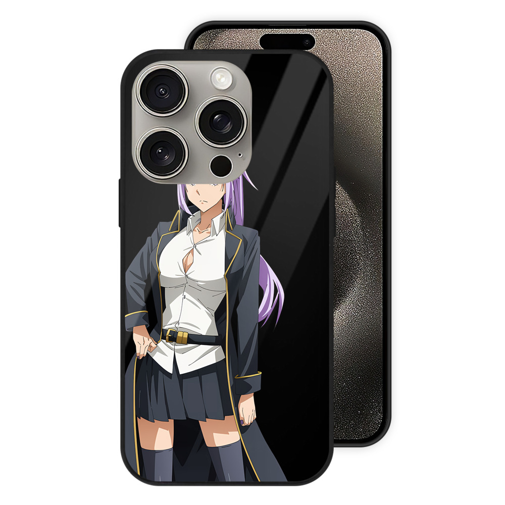 （画像用） 転スラ Regarding Reincarnated to Slime 【iPhone15Pro対応】スマホケース 耐衝撃＆黄変防止 背面ガラス