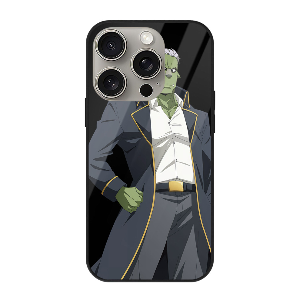 （画像用） 転スラ Regarding Reincarnated to Slime 【iPhone15Pro対応】スマホケース 耐衝撃＆黄変防止 背面ガラス