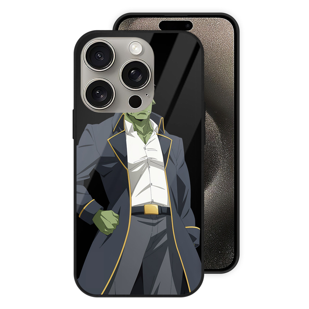 （画像用） 転スラ Regarding Reincarnated to Slime 【iPhone15Pro対応】スマホケース 耐衝撃＆黄変防止 背面ガラス
