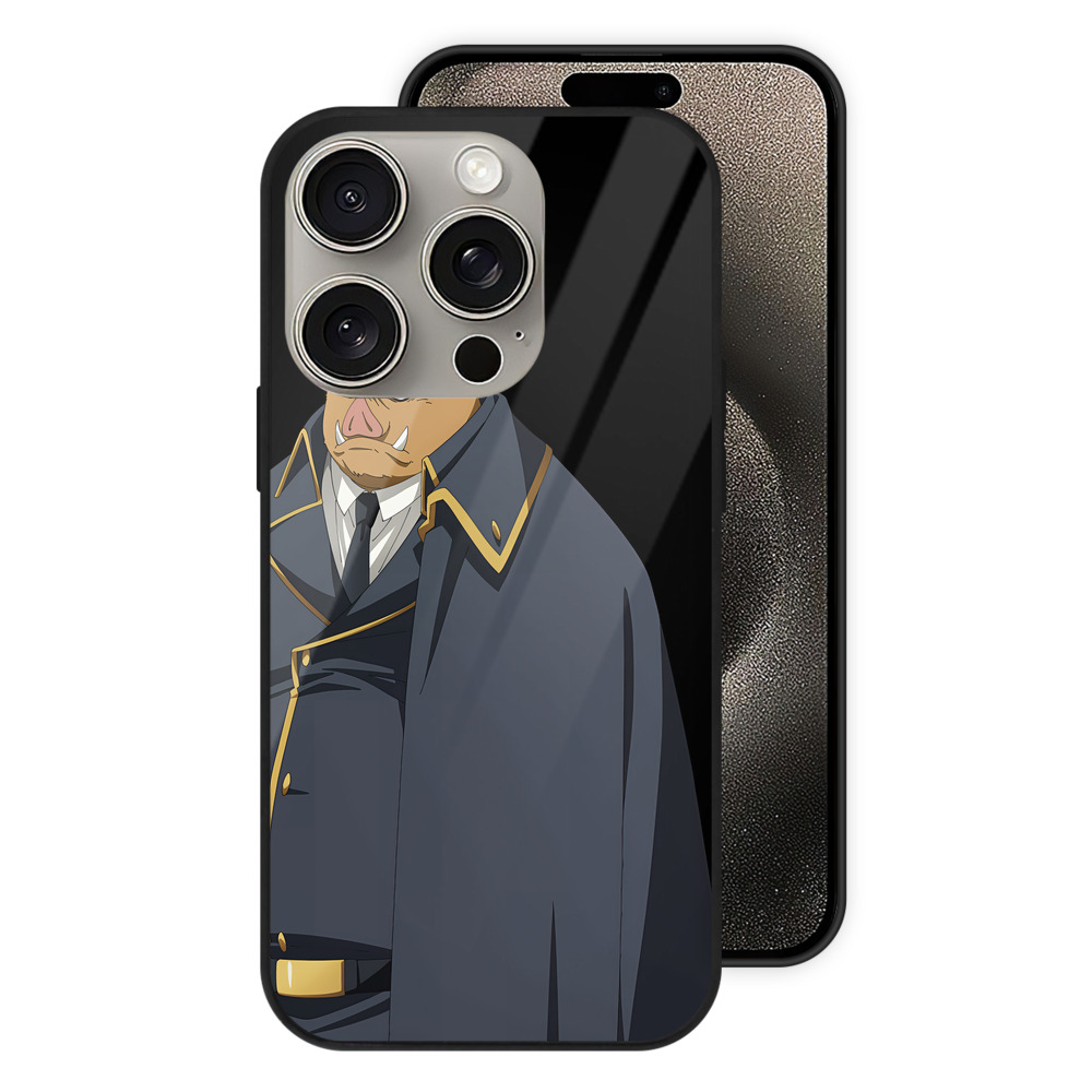 （画像用） 転スラ Regarding Reincarnated to Slime 【iPhone15Pro対応】スマホケース 耐衝撃＆黄変防止 背面ガラス