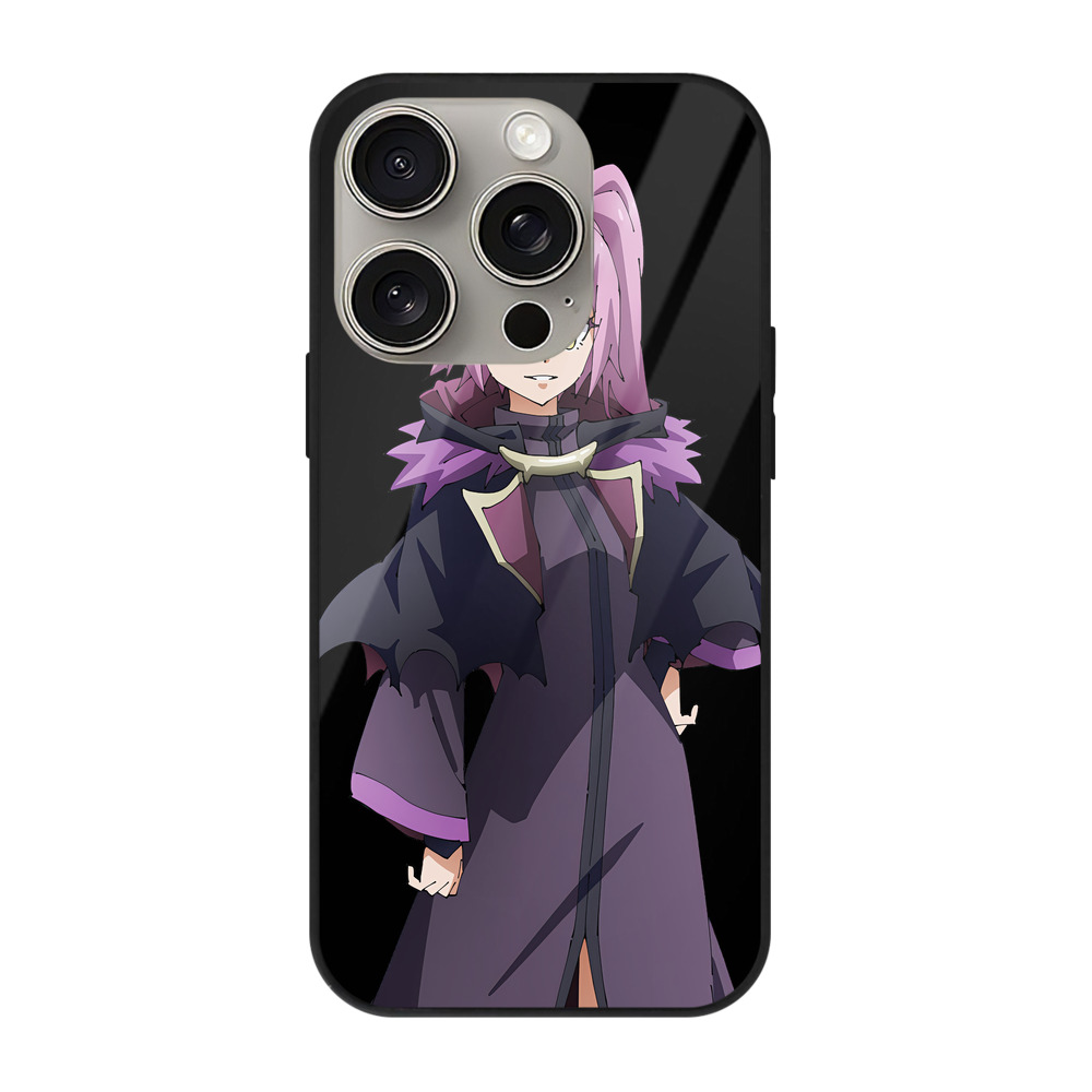 （画像用） 転スラ Regarding Reincarnated to Slime 【iPhone15Pro対応】スマホケース 耐衝撃＆黄変防止 背面ガラス