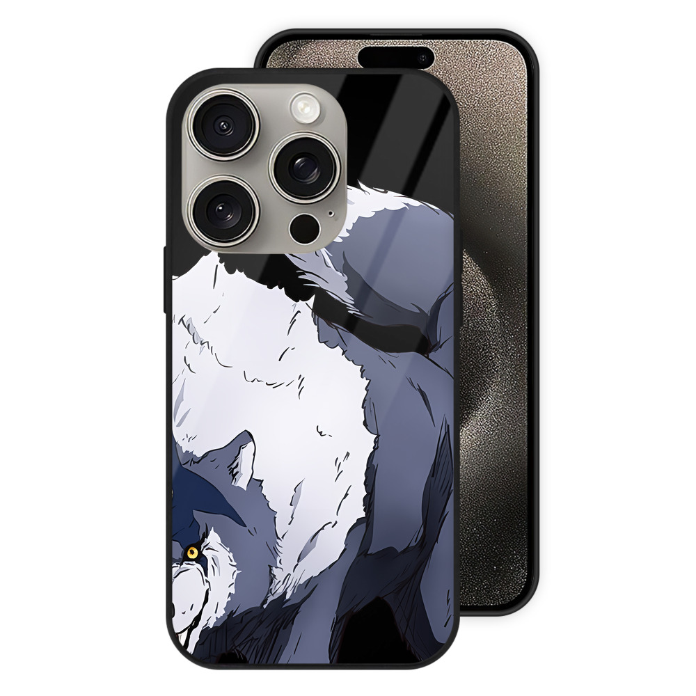 （画像用） 転スラ Regarding Reincarnated to Slime 【iPhone15Pro対応】スマホケース 耐衝撃＆黄変防止 背面ガラス