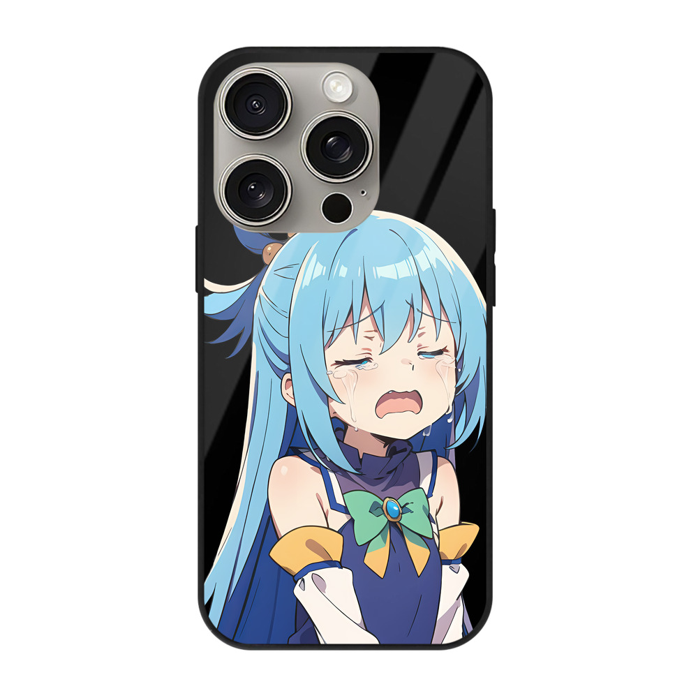 （画像用） 転スラ Regarding Reincarnated to Slime 【iPhone15Pro対応】スマホケース 耐衝撃＆黄変防止 背面ガラス