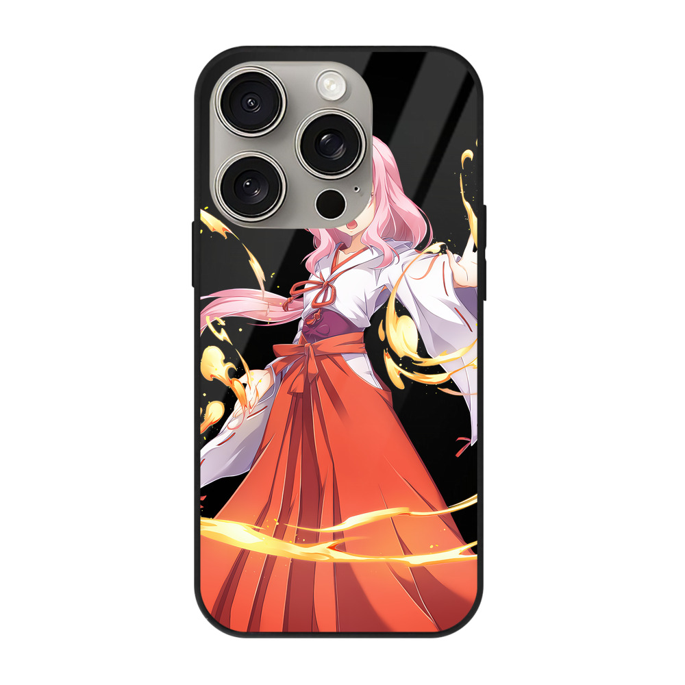 （画像用） 転スラ Regarding Reincarnated to Slime 【iPhone15Pro対応】スマホケース 耐衝撃＆黄変防止 背面ガラス