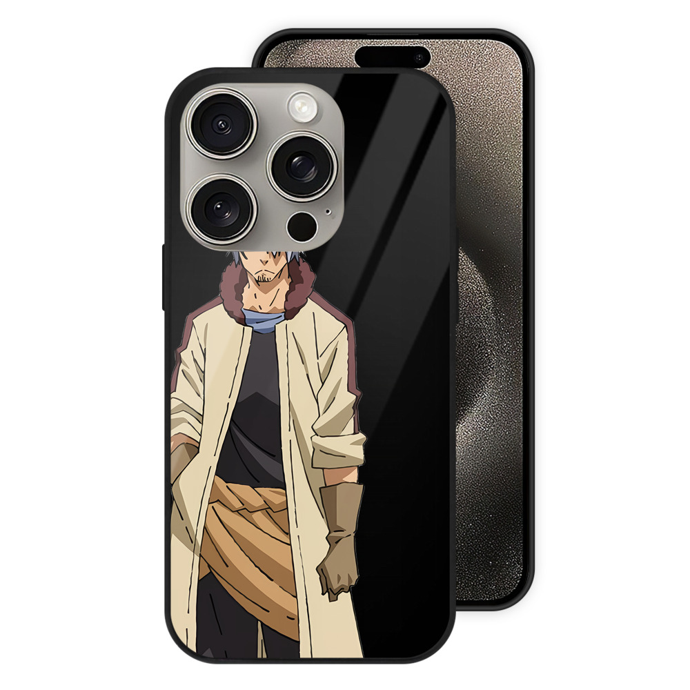 （画像用） 転スラ Regarding Reincarnated to Slime 【iPhone15Pro対応】スマホケース 耐衝撃＆黄変防止 背面ガラス