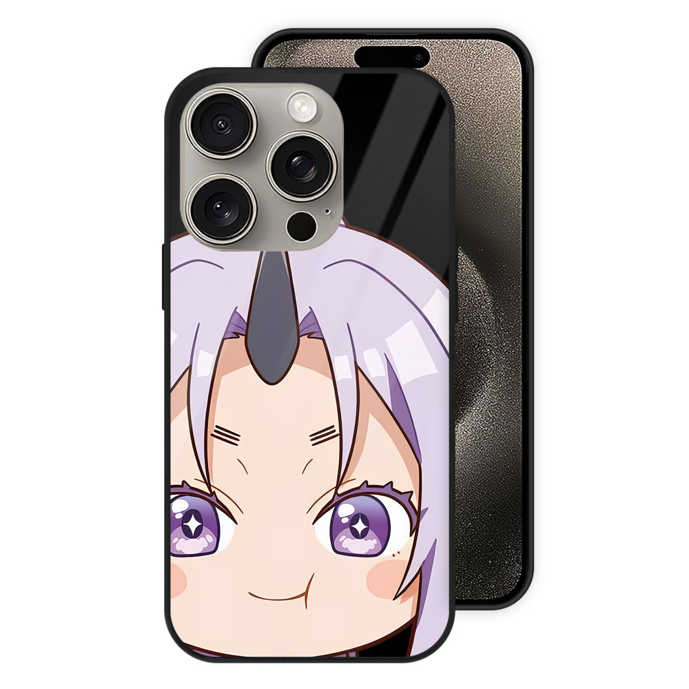（画像用） 転スラ Regarding Reincarnated to Slime 【iPhone15Pro対応】スマホケース 耐衝撃＆黄変防止 背面ガラス